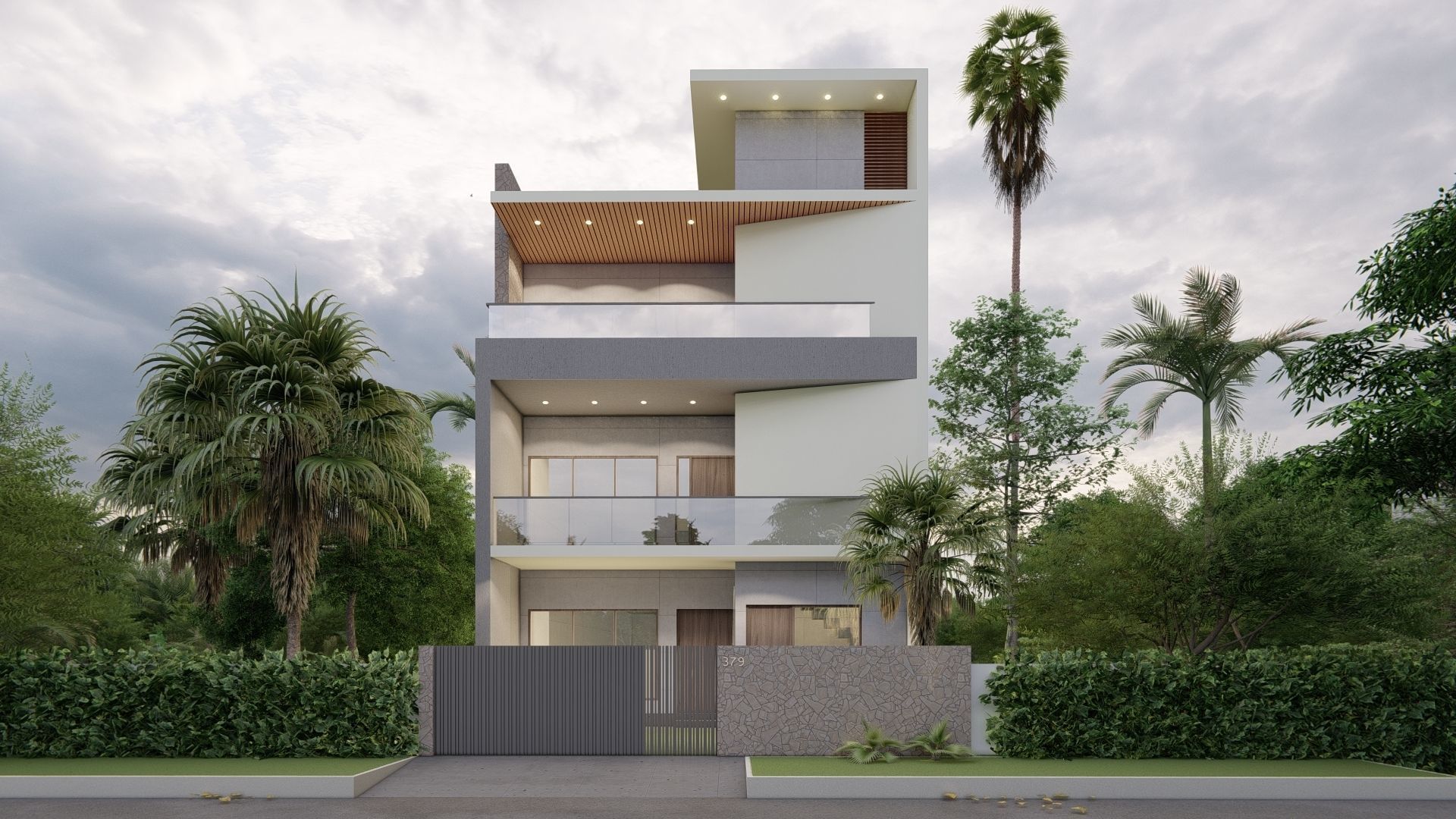 Excercise File for Bungalow House Design Sketchup Tutorial Free 3D model_5