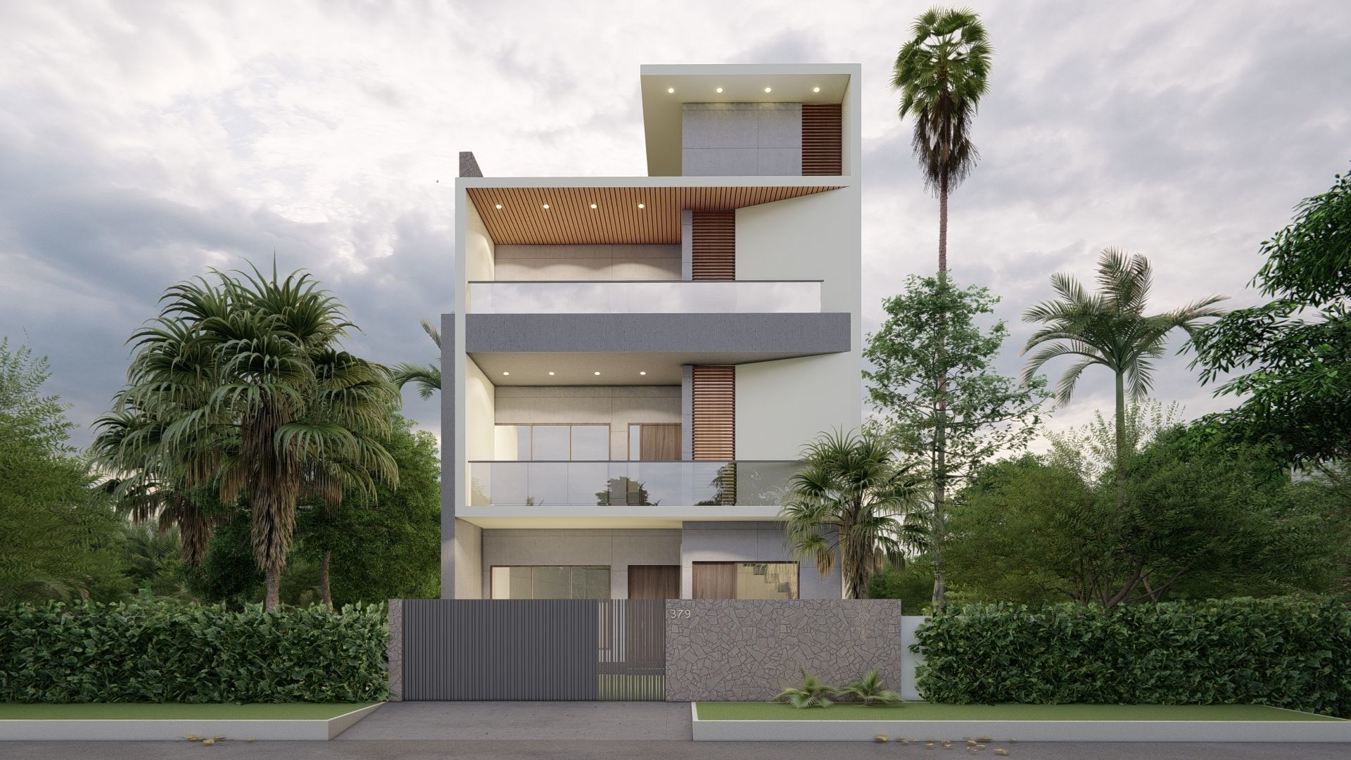 Excercise File for Bungalow House Design Sketchup Tutorial Free 3D model_8