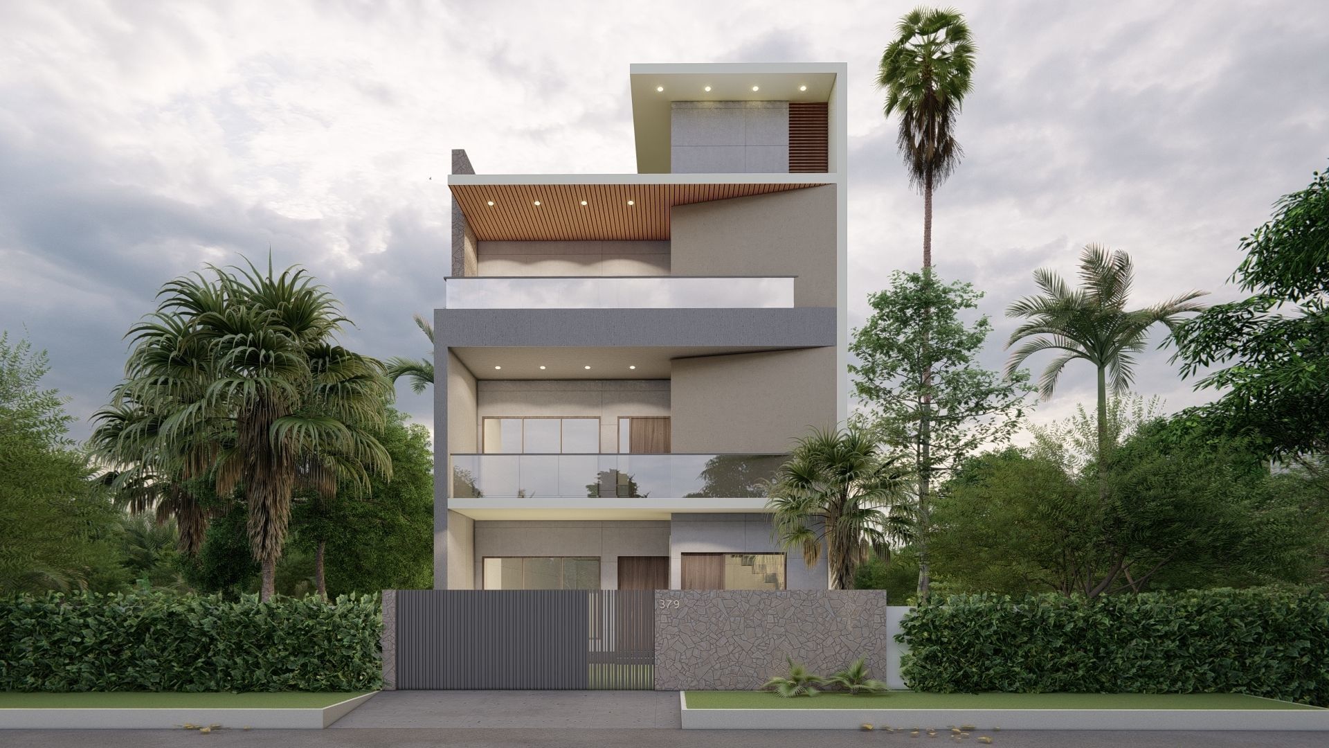 Excercise File for Bungalow House Design Sketchup Tutorial Free 3D model_6