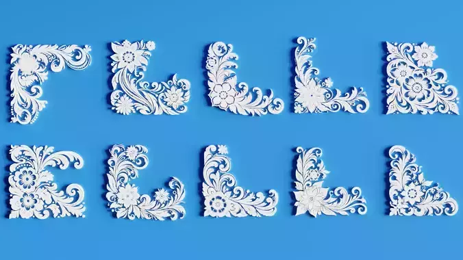 Floral Flourish Bundle 10 Corner Curve Beauties 