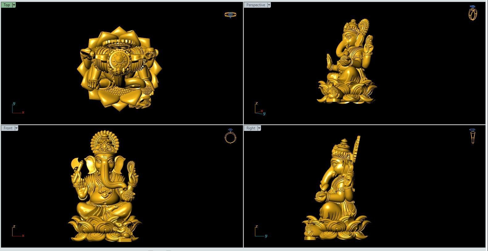 3d Ganesh Artwork-69 3D print model_2
