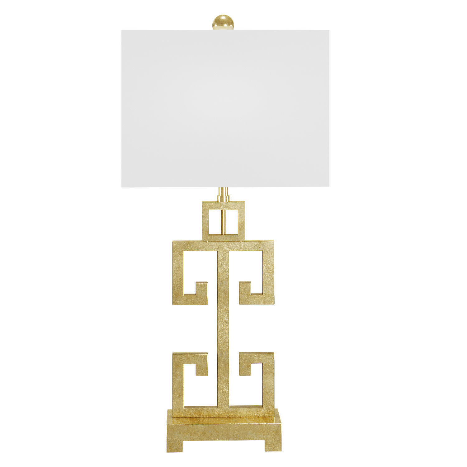 Greek key table lamp 3D model_1