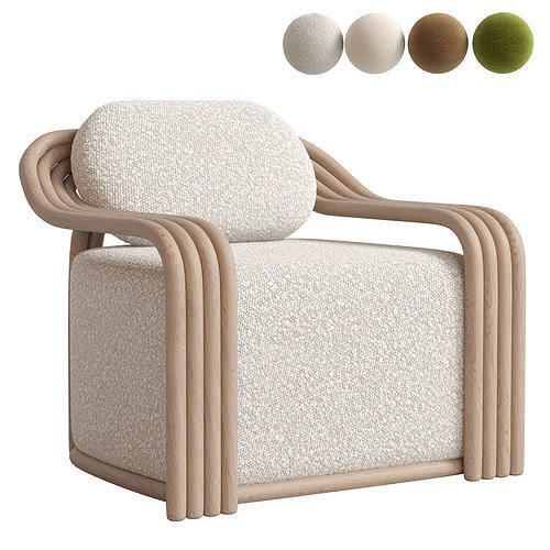 Claude Armchair 3D model