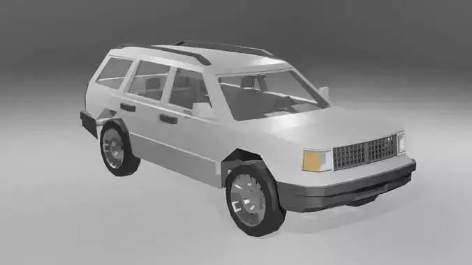 Low Poly Old SUV
