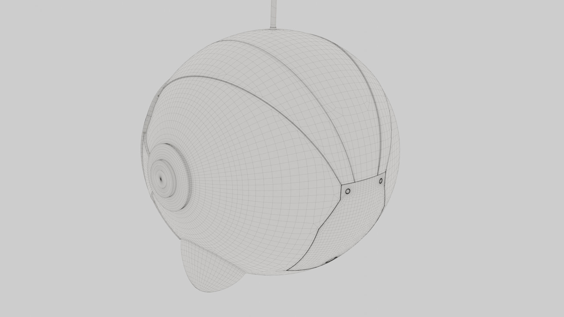 Character Cartoon Ball Robot 3D model_11