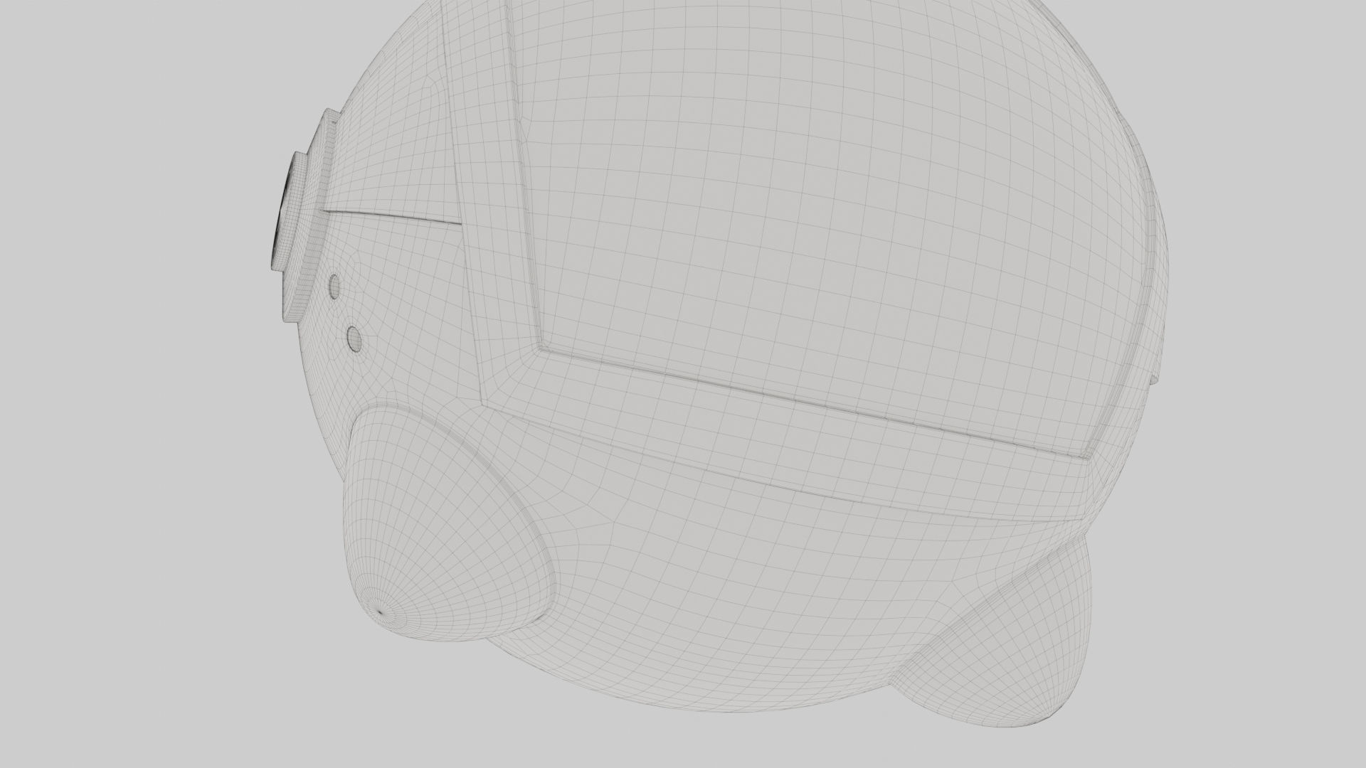 Character Cartoon Ball Robot 3D model_14