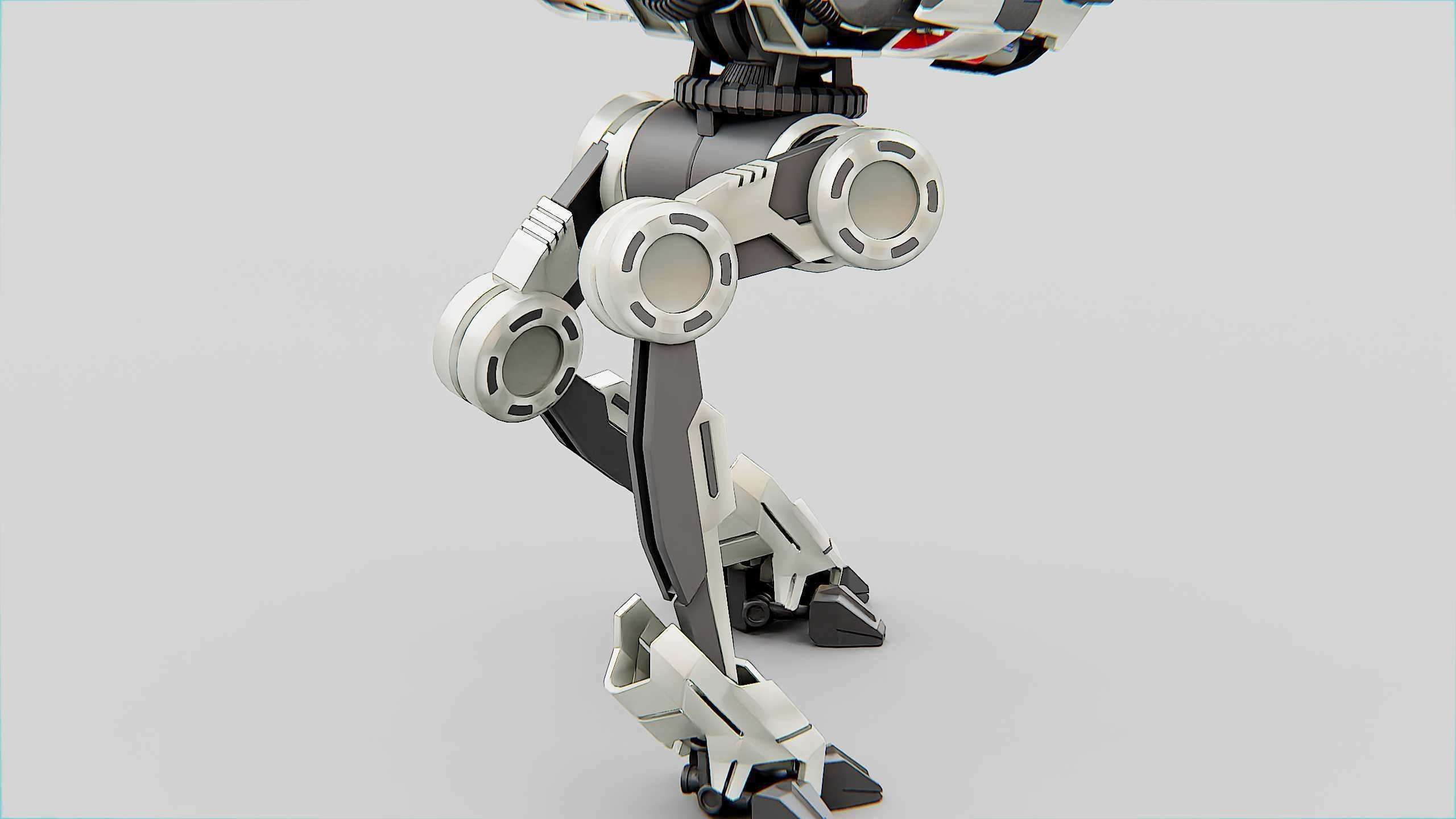 COMBAT DROID S-50 Rigged for Unreal Engine - Unity - MIXAMO  3D model_27