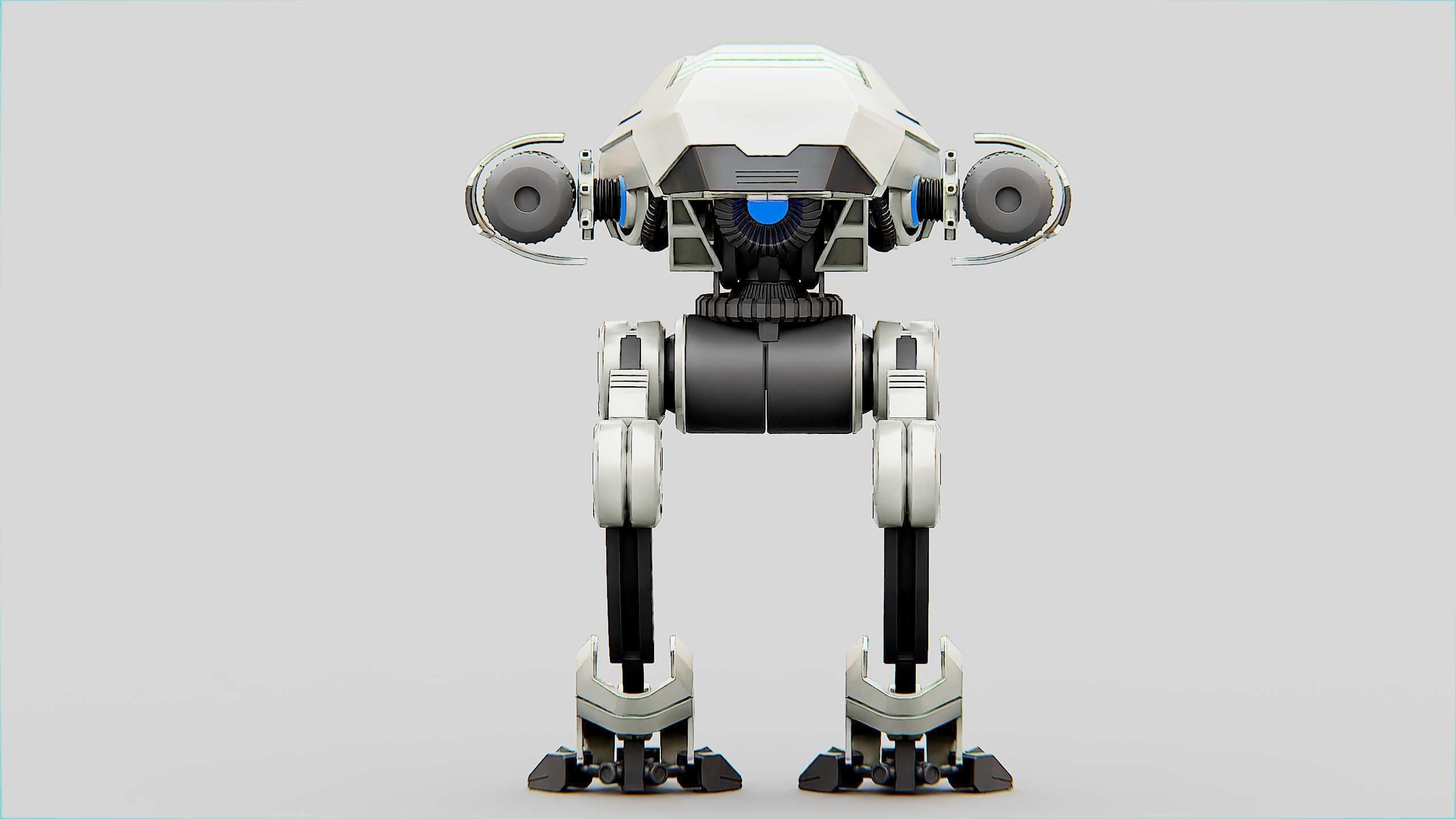 COMBAT DROID S-50 Rigged for Unreal Engine - Unity - MIXAMO  3D model_31