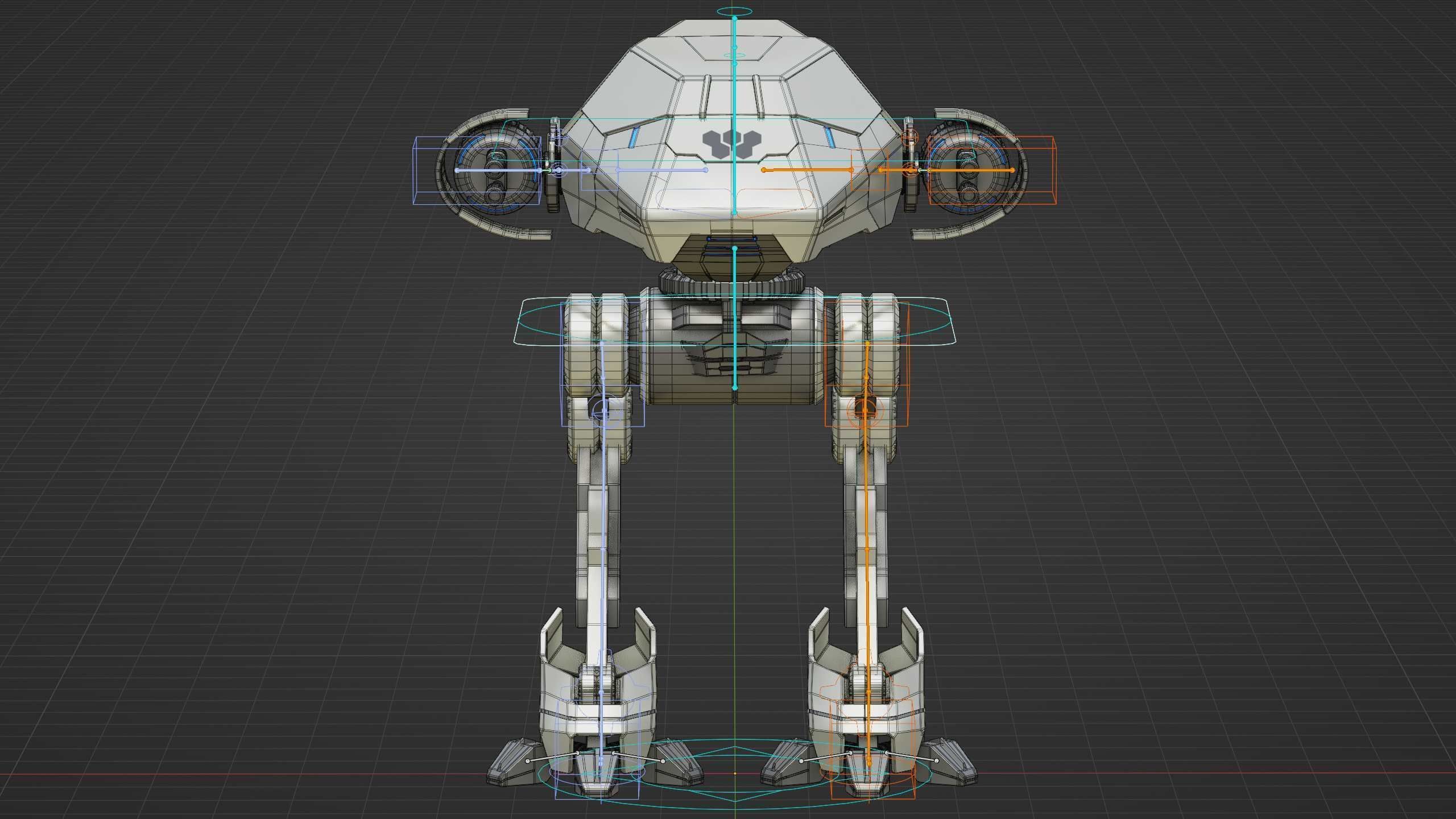COMBAT DROID S-50 Rigged for Unreal Engine - Unity - MIXAMO  3D model_39