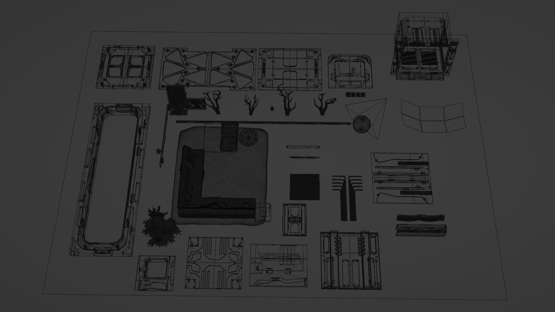 Sci Fi asset  3D model_19