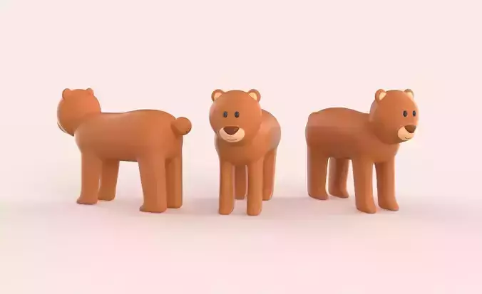 Cartoon Bear Animal Style Cute