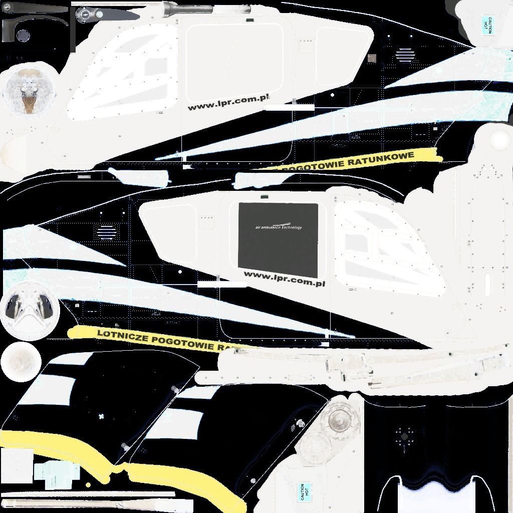 Eurocopter Low-poly 3D model_20