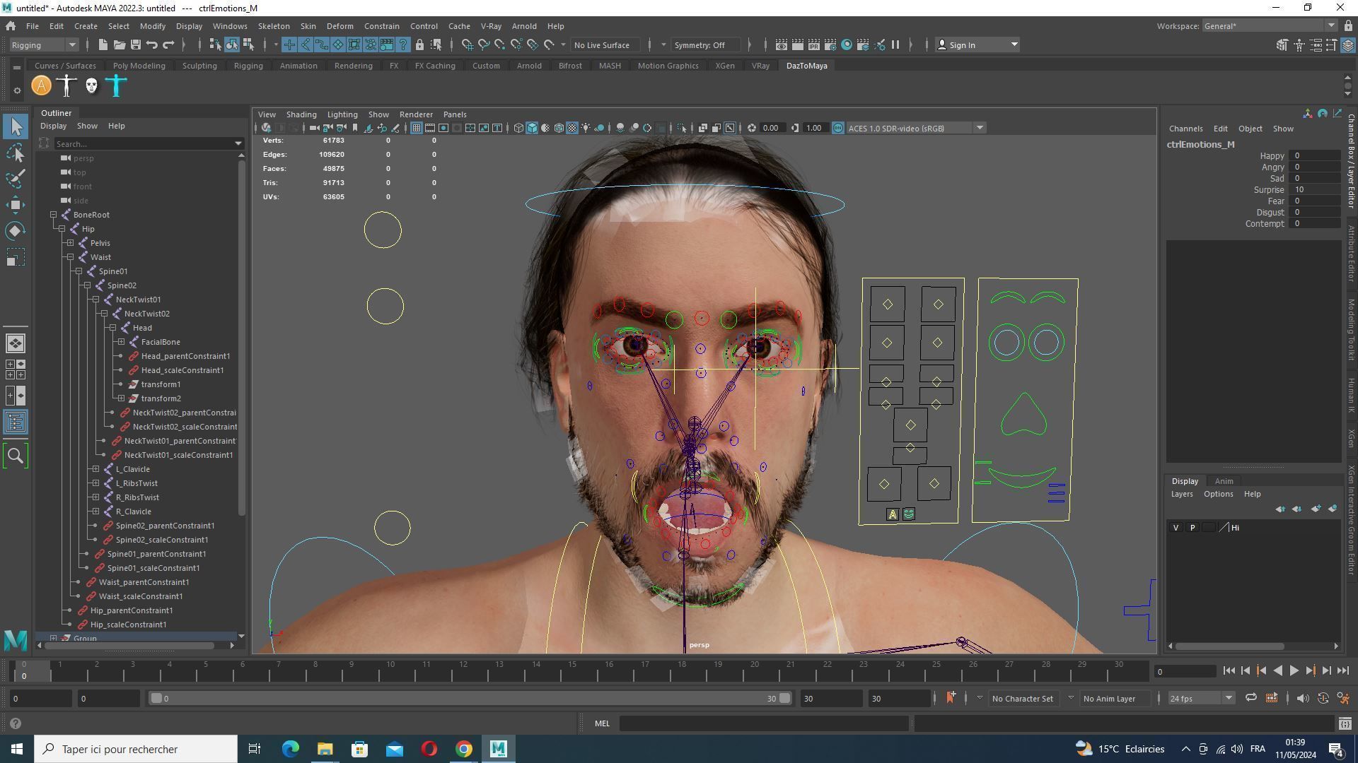 Realistic Body Man Low poly Low-poly 3D model_20