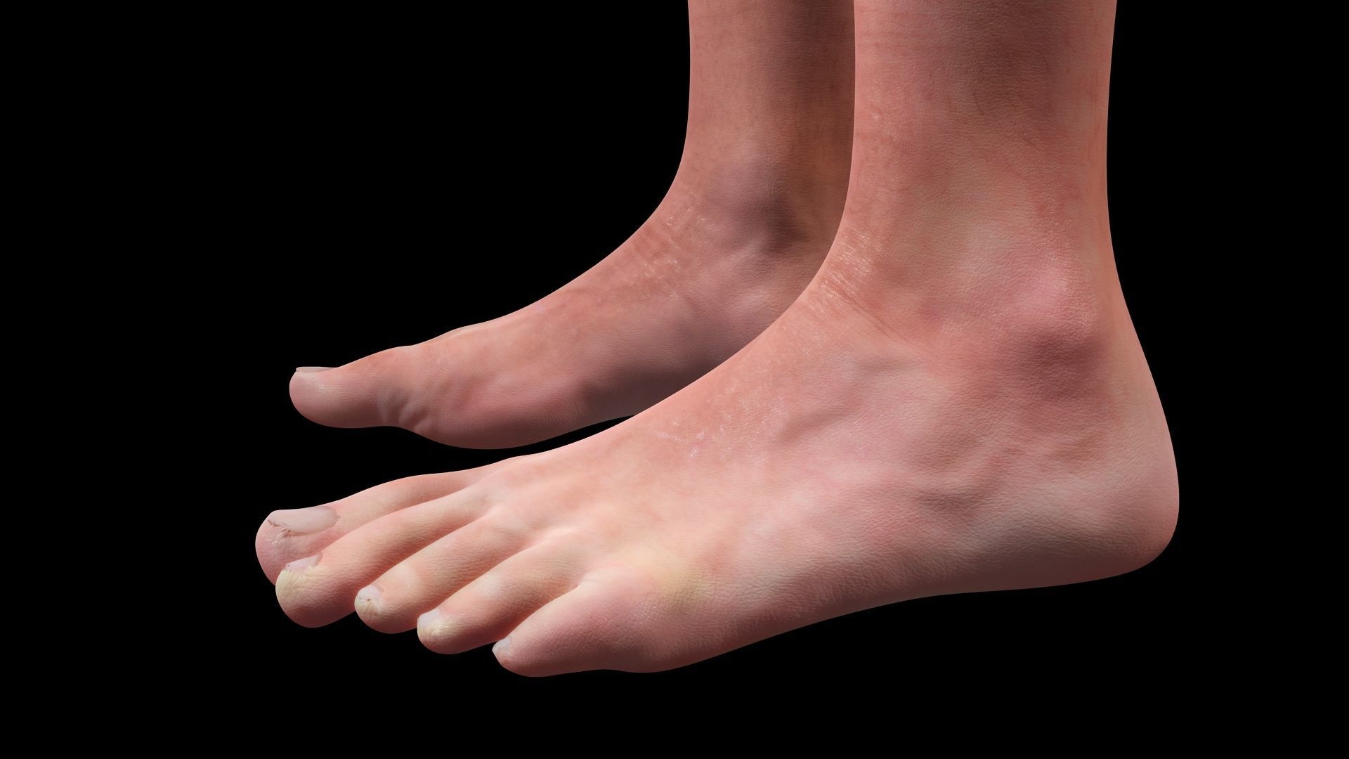 Realistic Body Man Low poly Low-poly 3D model_11