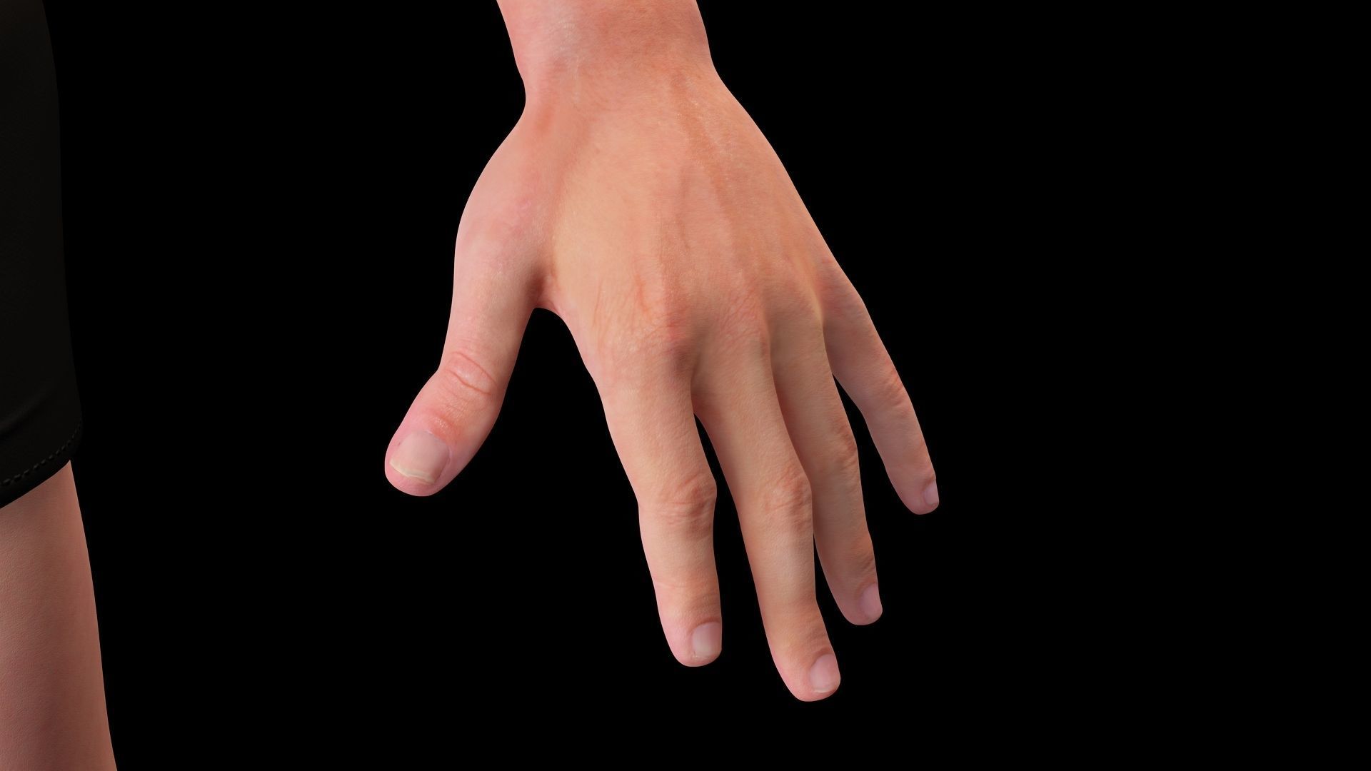 Realistic Body Man Low poly Low-poly 3D model_13