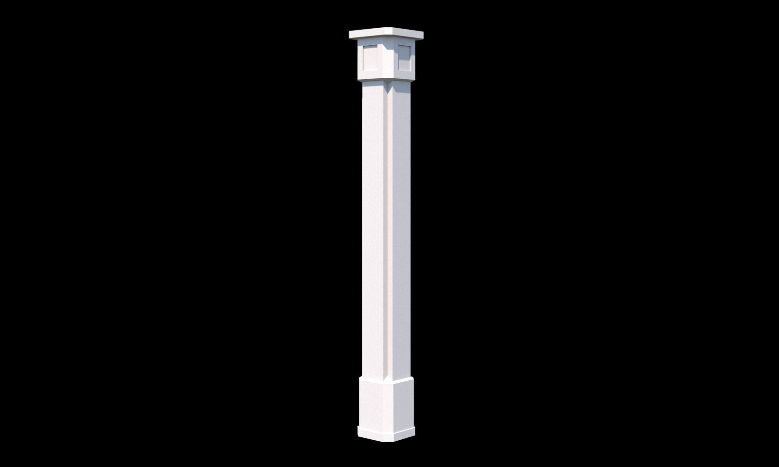 Collection of 20 columns from traditional to modern - kitbash Low-poly 3D model_9