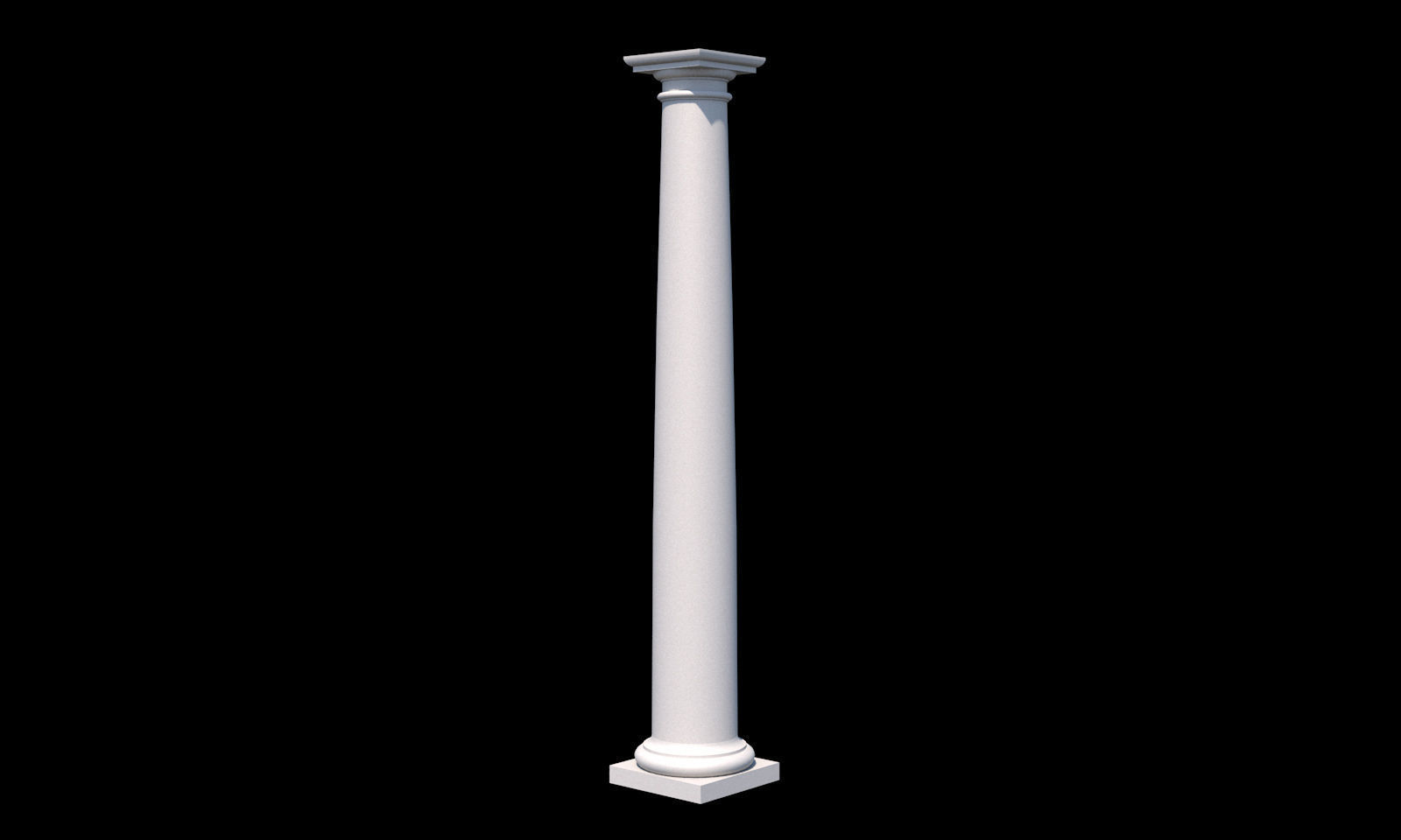 Collection of 20 columns from traditional to modern - kitbash Low-poly 3D model_4