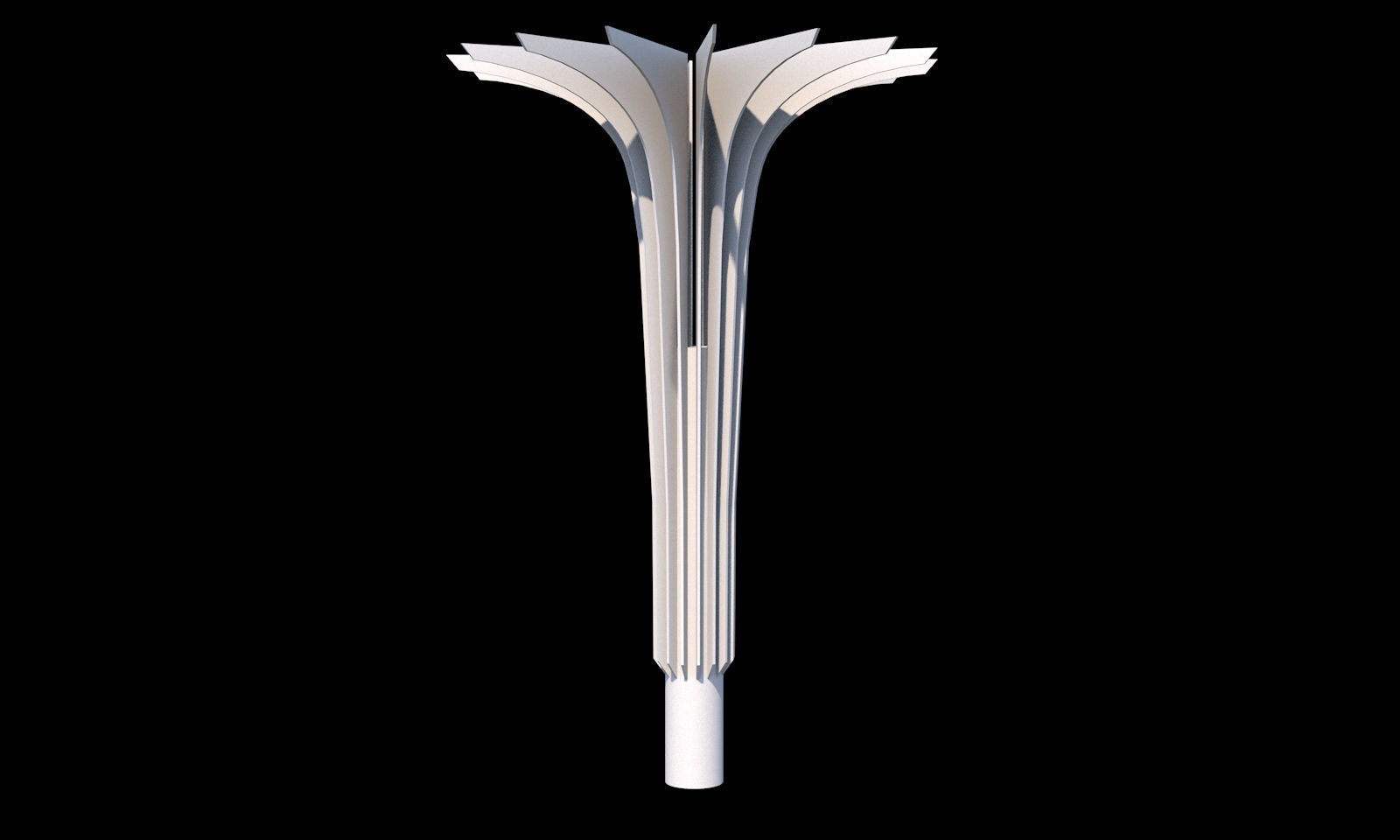 Collection of 20 columns from traditional to modern - kitbash Low-poly 3D model_22