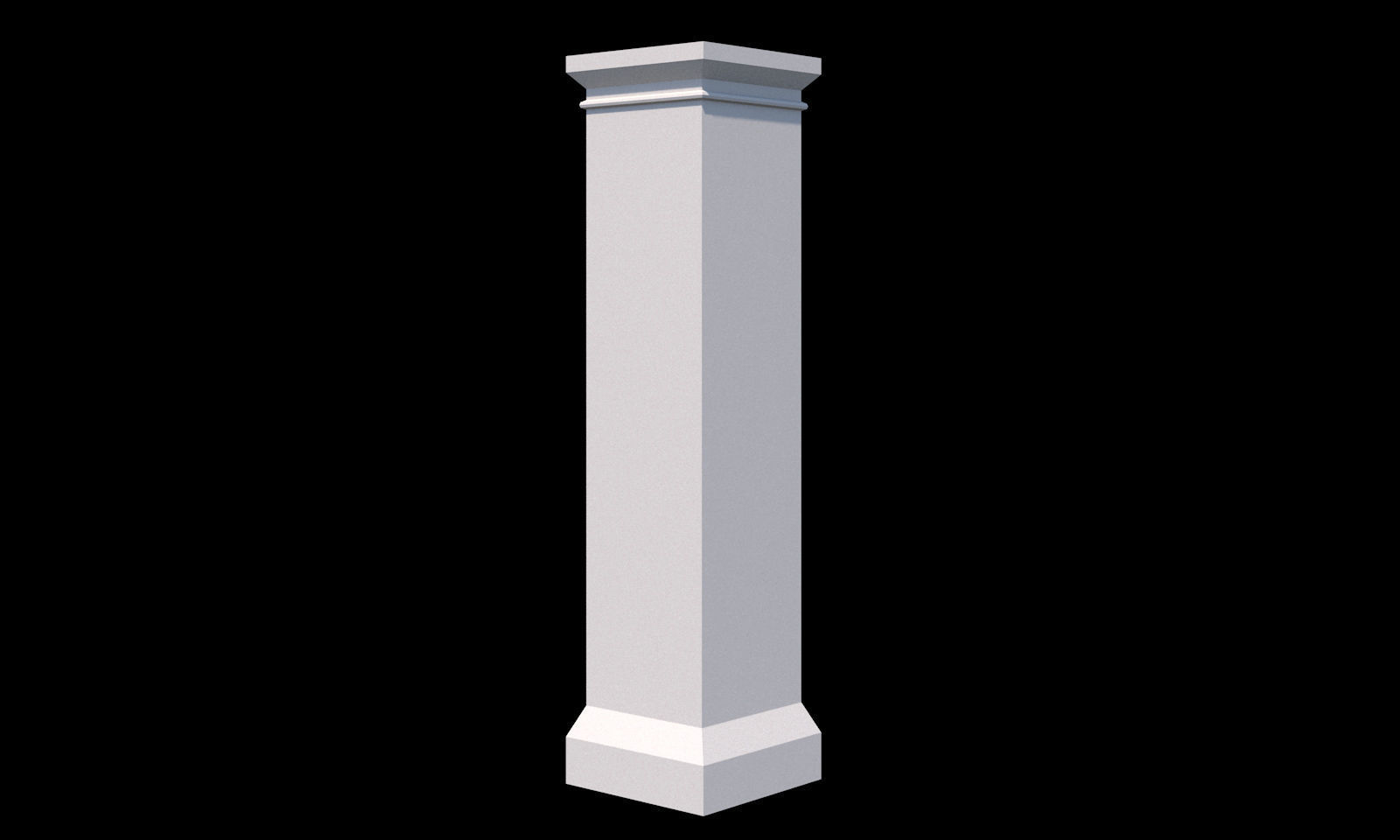 Collection of 20 columns from traditional to modern - kitbash Low-poly 3D model_6