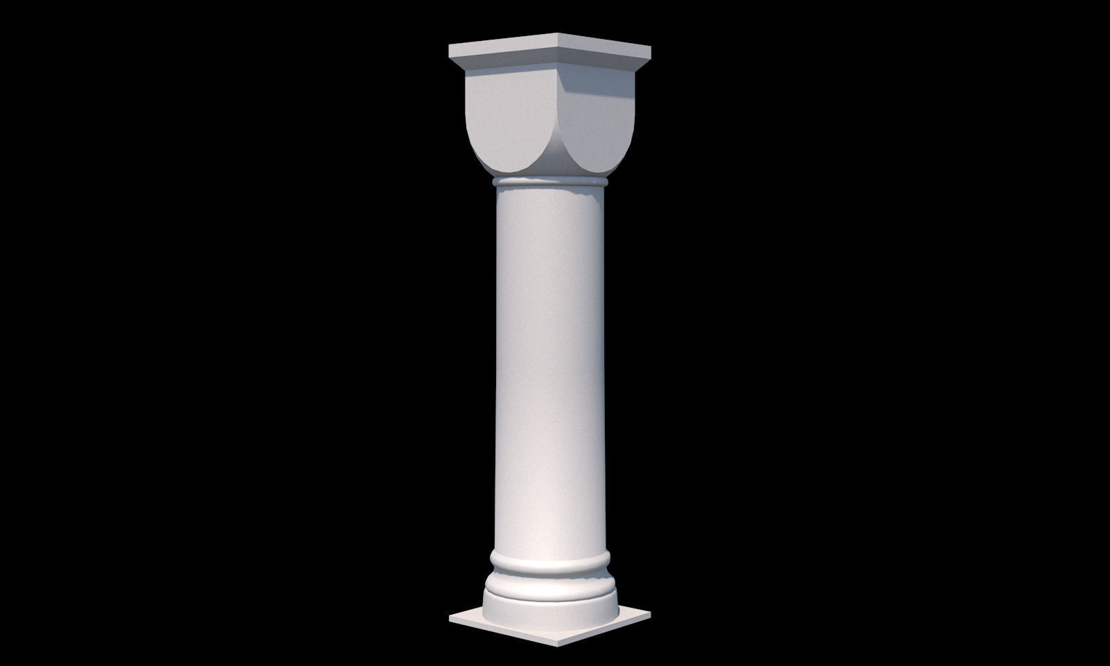 Collection of 20 columns from traditional to modern - kitbash Low-poly 3D model_5