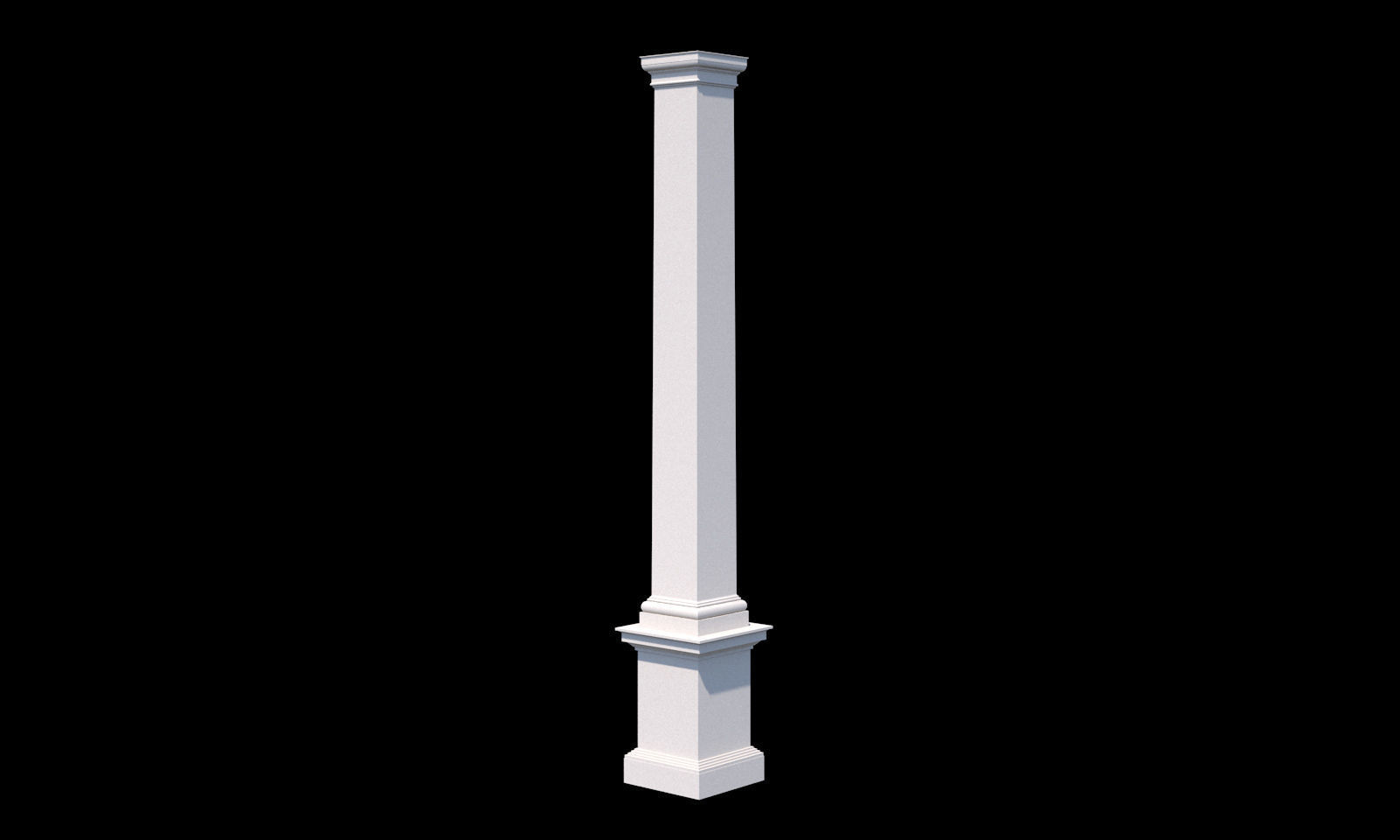 Collection of 20 columns from traditional to modern - kitbash Low-poly 3D model_8
