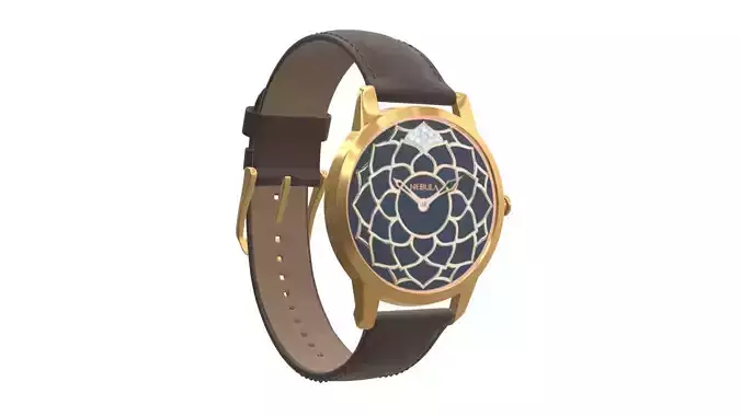 Titan Lotus by Nebula - Solid Gold Analog Watch