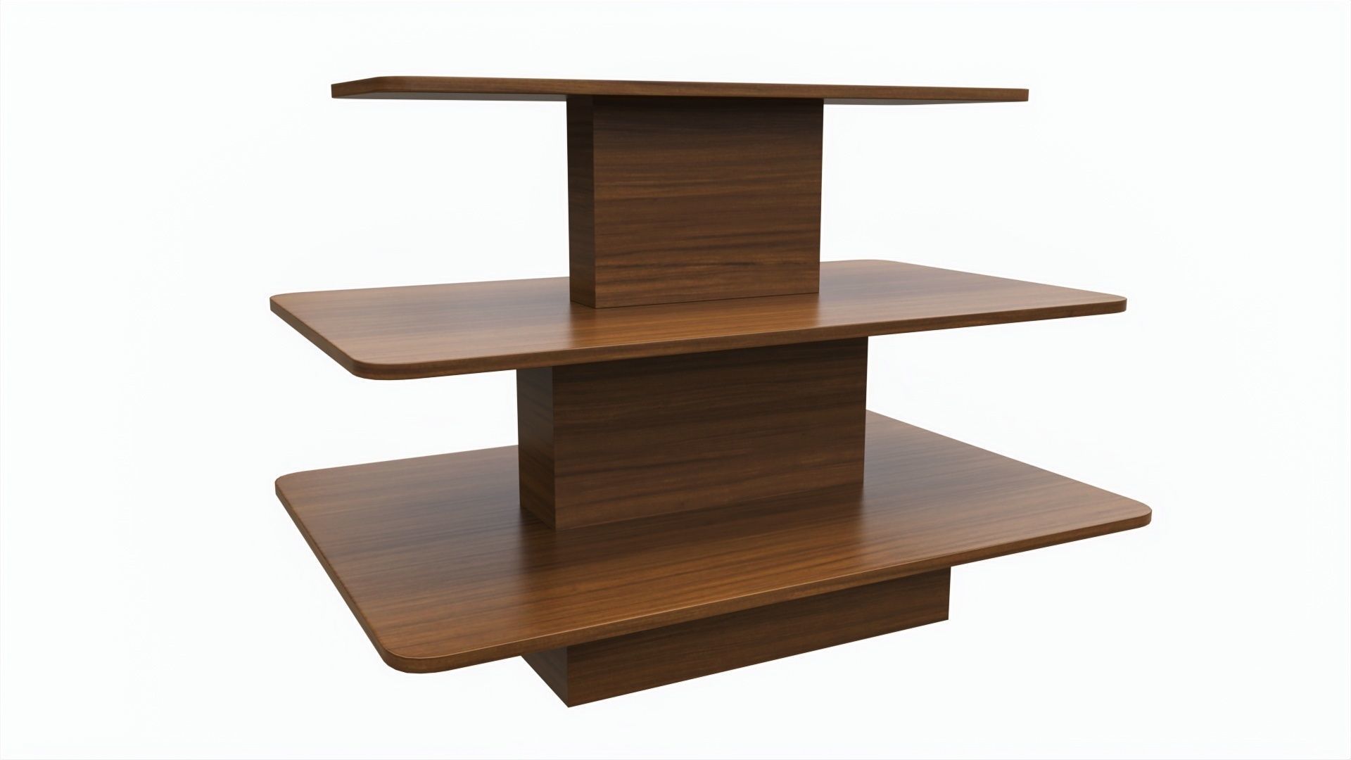 Three Tier Rectangle Table free 3D model | CGTrader