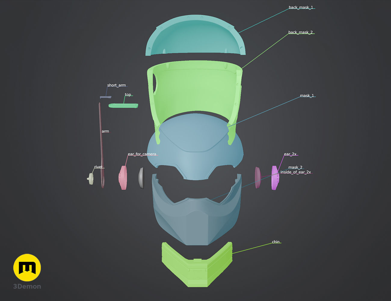 Clone Assassin Helmet - The Bad Batch 3D print model_4