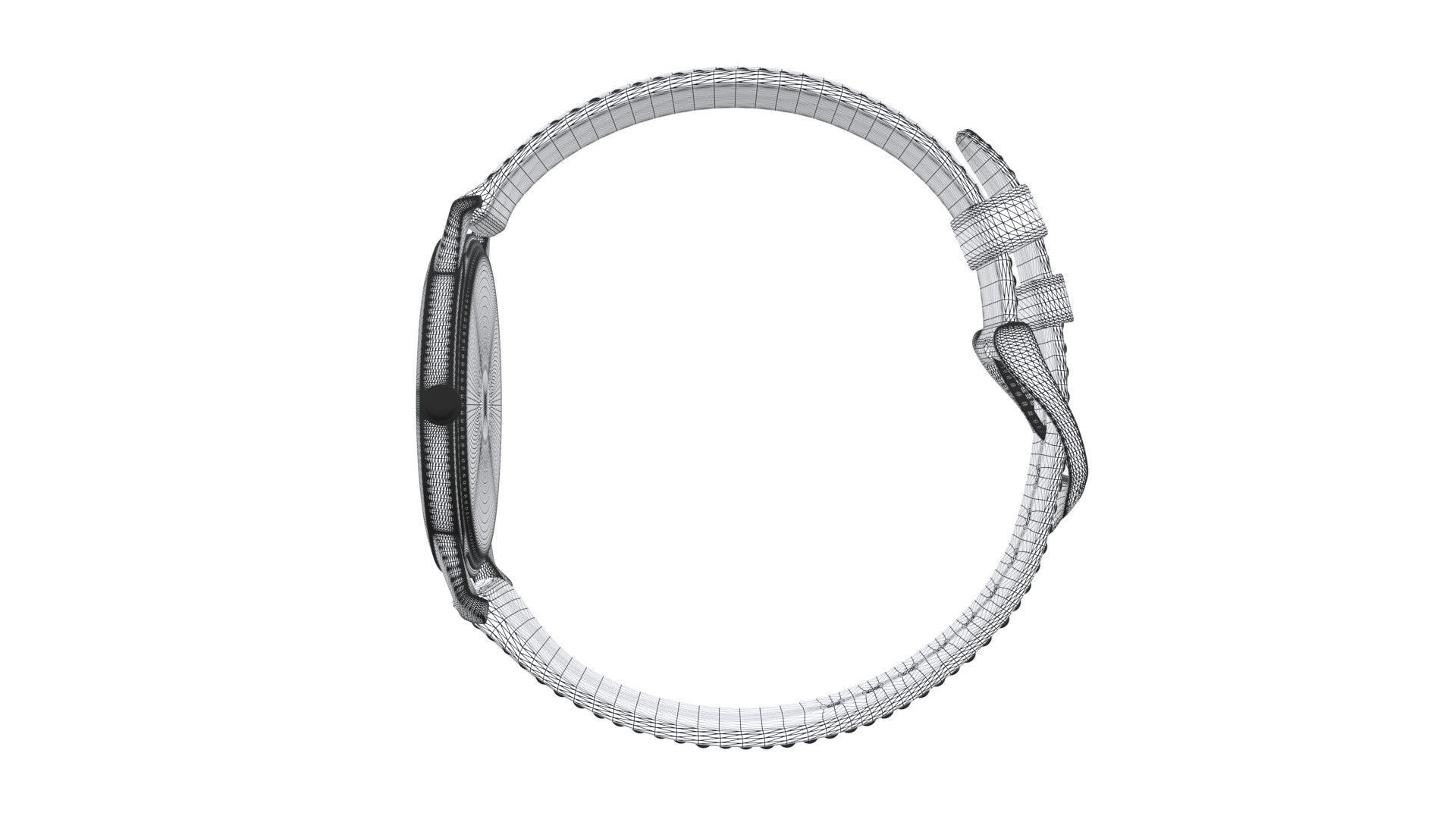 Titan Lotus by Nebula - Solid Gold Analog Watch1 Low-poly 3D model_8