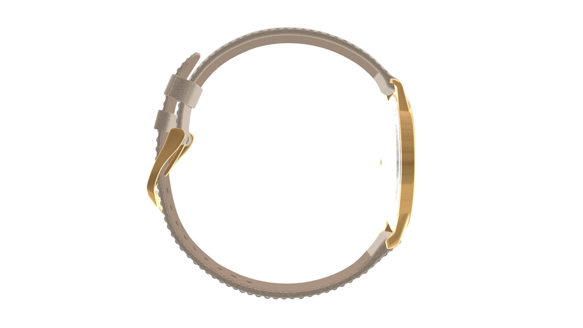 Titan Lotus by Nebula - Solid Gold Analog Watch1 Low-poly 3D model_4