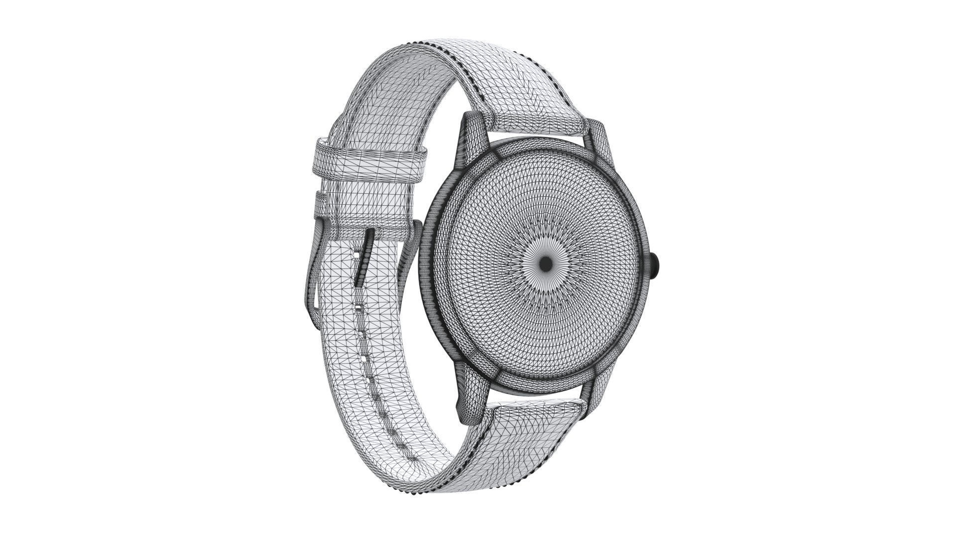 Titan Lotus by Nebula - Solid Gold Analog Watch1 Low-poly 3D model_9