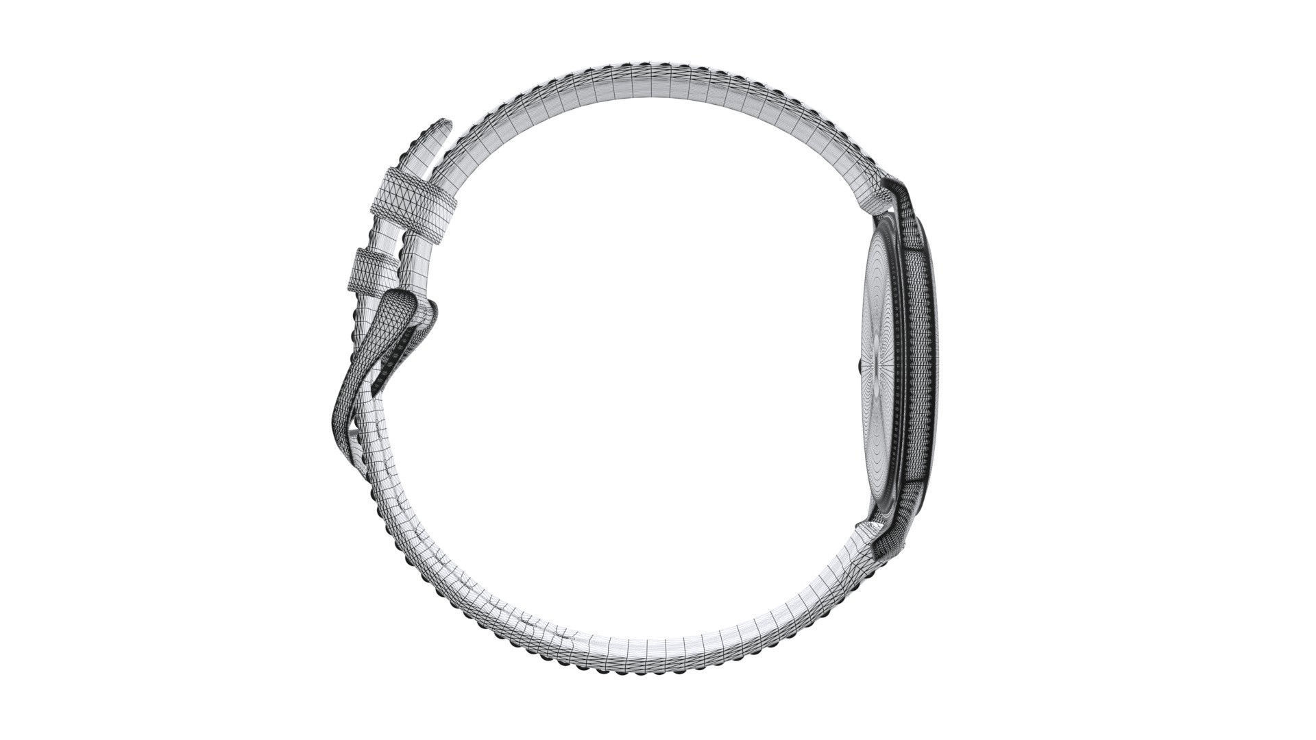 Titan Lotus by Nebula - Solid Gold Analog Watch1 Low-poly 3D model_7