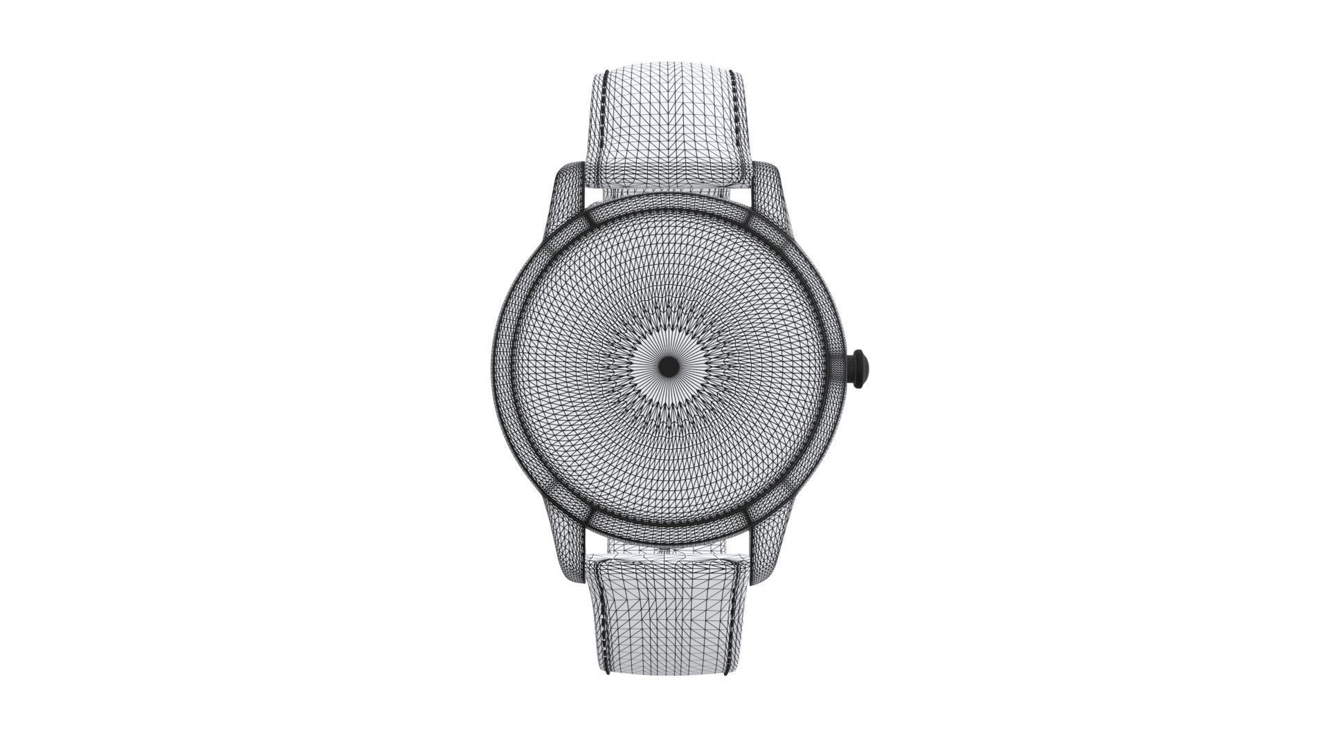 Titan Lotus by Nebula - Solid Gold Analog Watch1 Low-poly 3D model_5