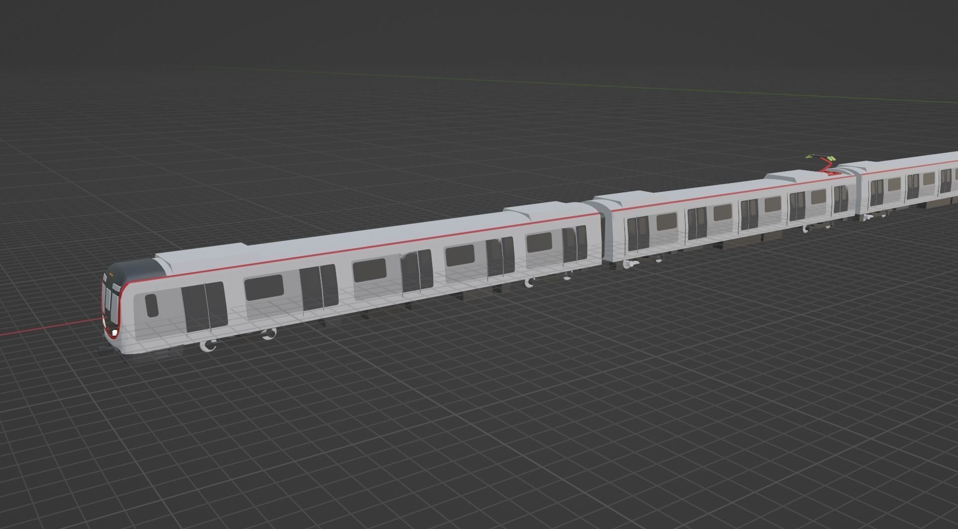 Hong Kong MTR Q-Train  3D model_1