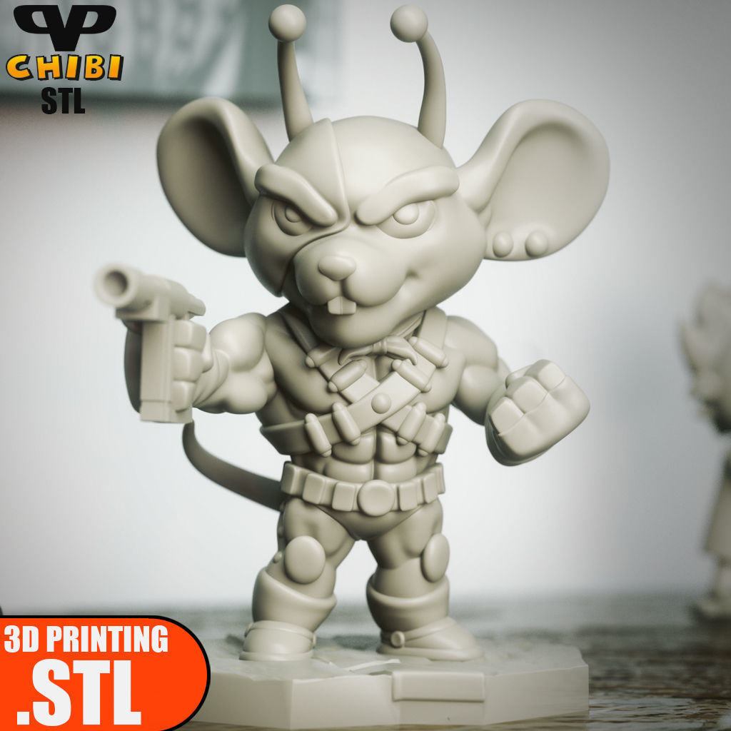 Vinnie Chibi BMFM STL for 3D Printing ChibiSTL 3DXM 3D print model_3
