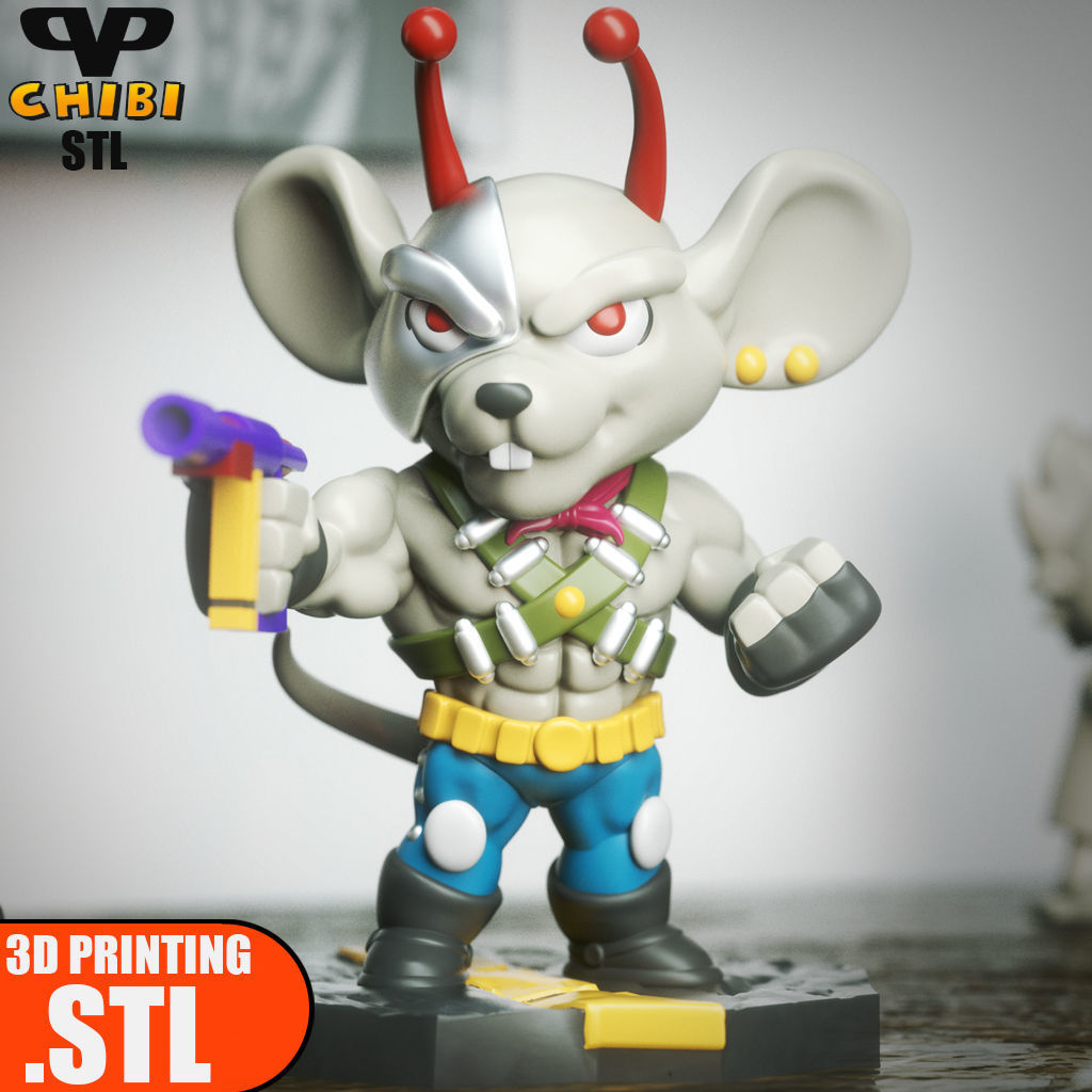Vinnie Chibi BMFM STL for 3D Printing ChibiSTL 3DXM 3D print model_0