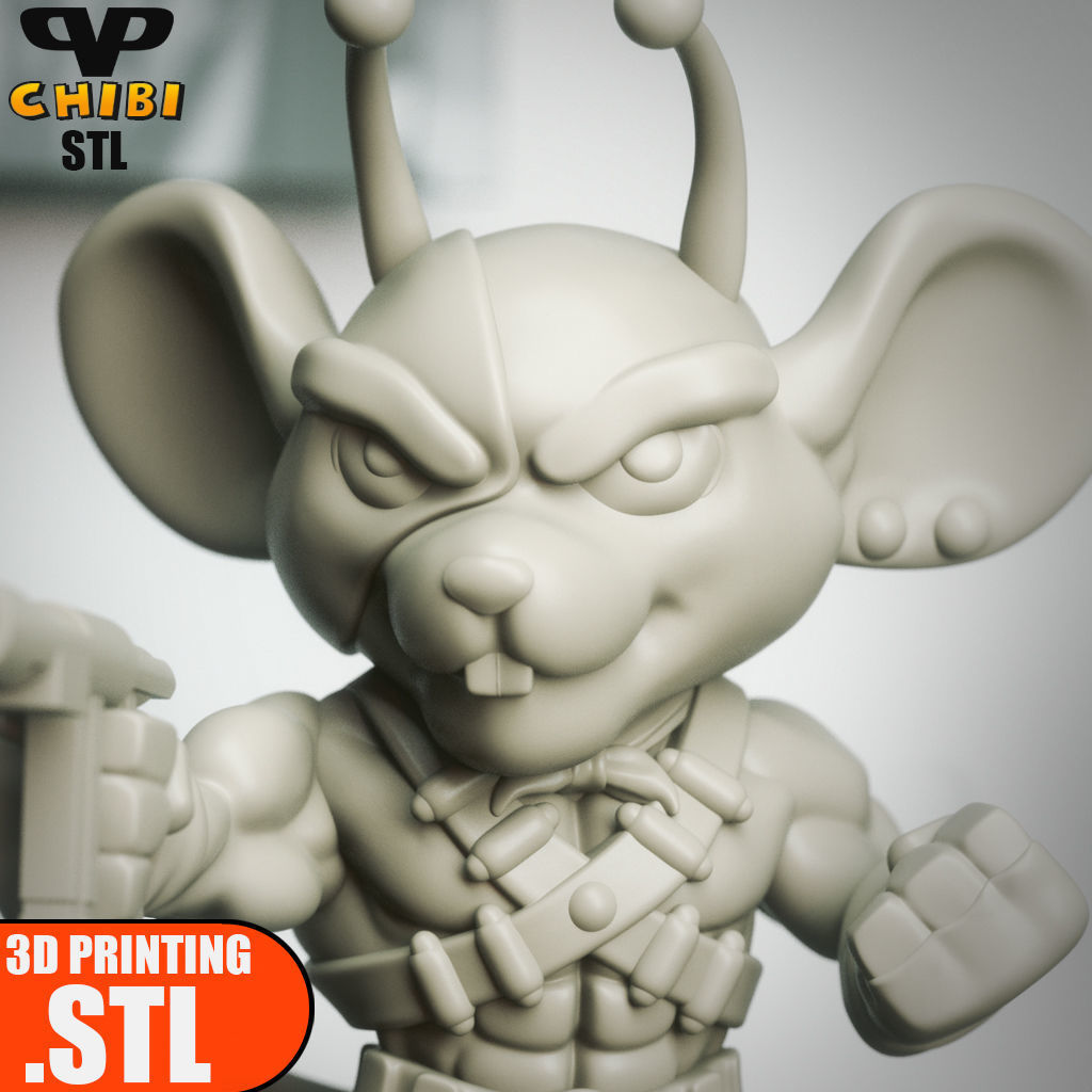 Vinnie Chibi BMFM STL for 3D Printing ChibiSTL 3DXM 3D print model_4