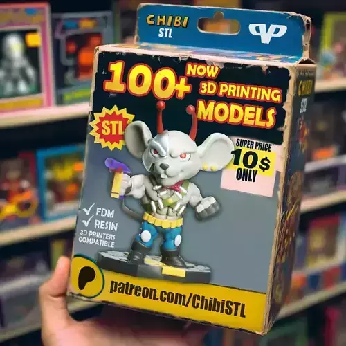Vinnie Chibi BMFM STL for 3D Printing ChibiSTL 3DXM 3D print model