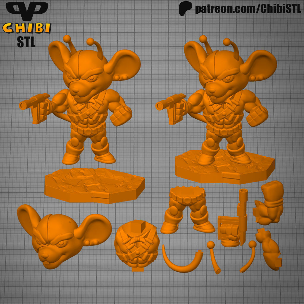 Vinnie Chibi BMFM STL for 3D Printing ChibiSTL 3DXM 3D print model_2