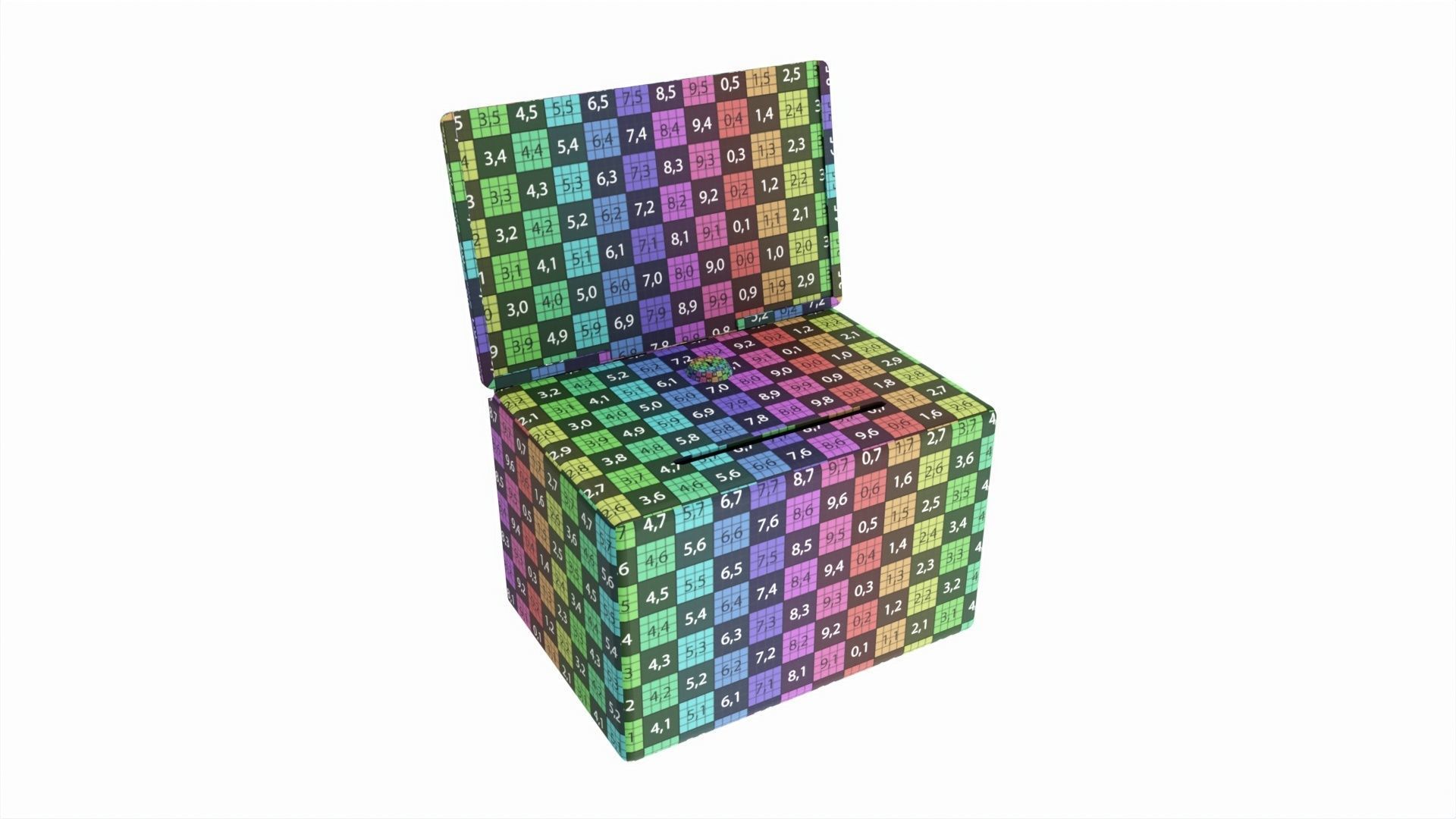 Donation Box 3D model_7