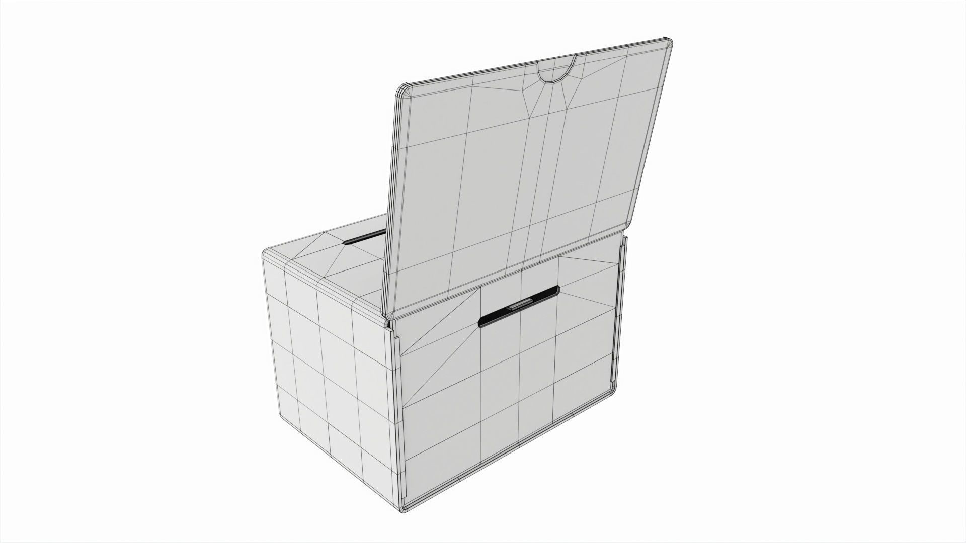 Donation Box 3D model_6