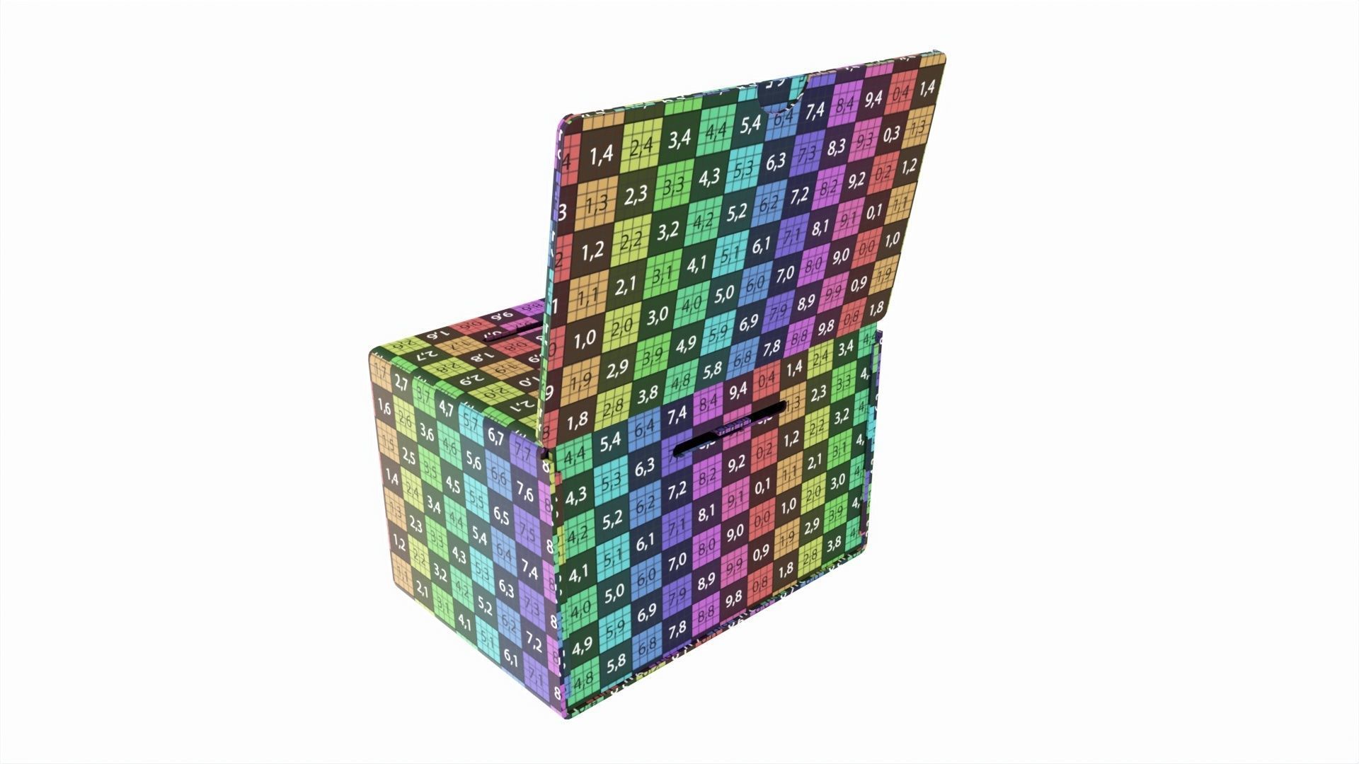 Donation Box 3D model_8