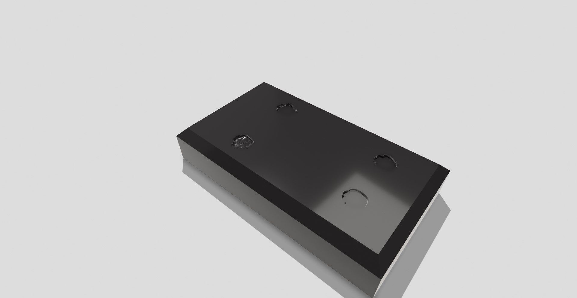 English bulldog HD statue with base 3D print model_4