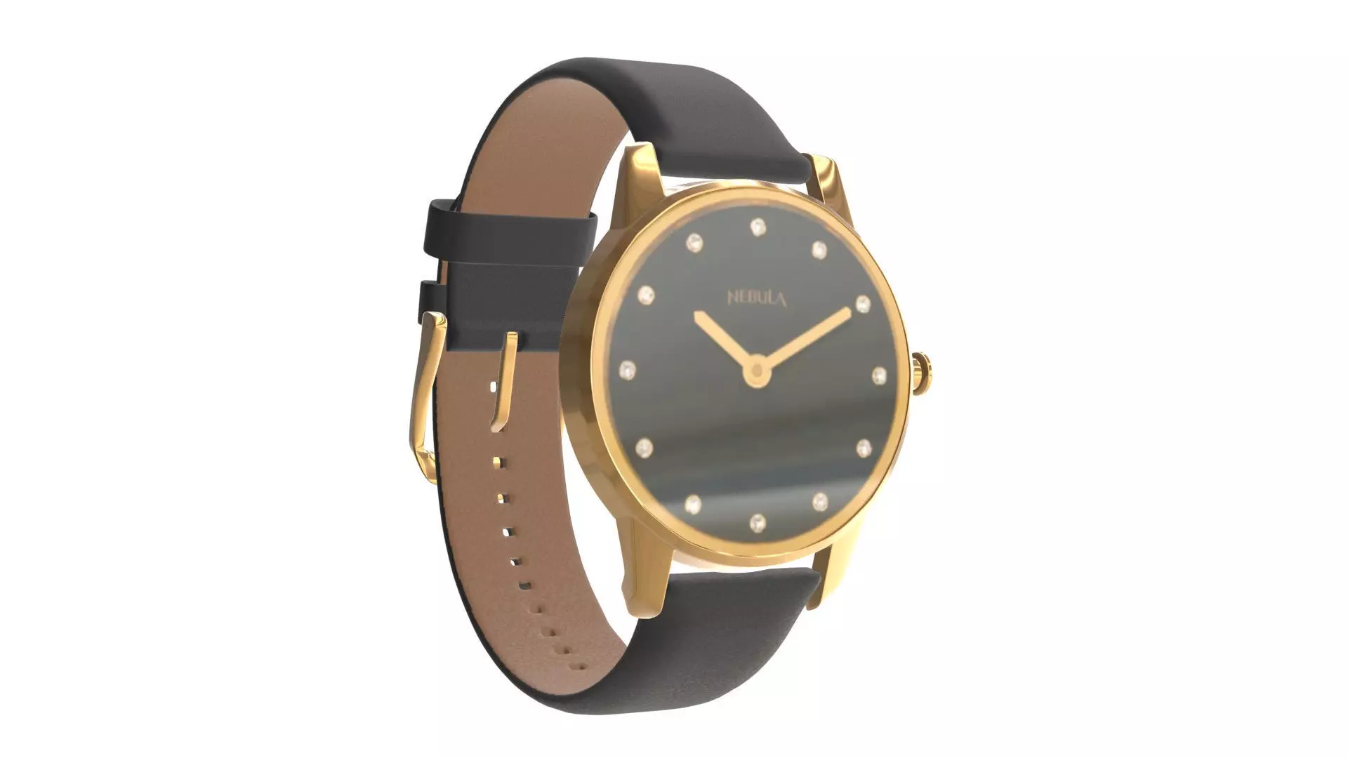 Titan Lustre From Nebula - Black Glass Low-poly 3D model_0