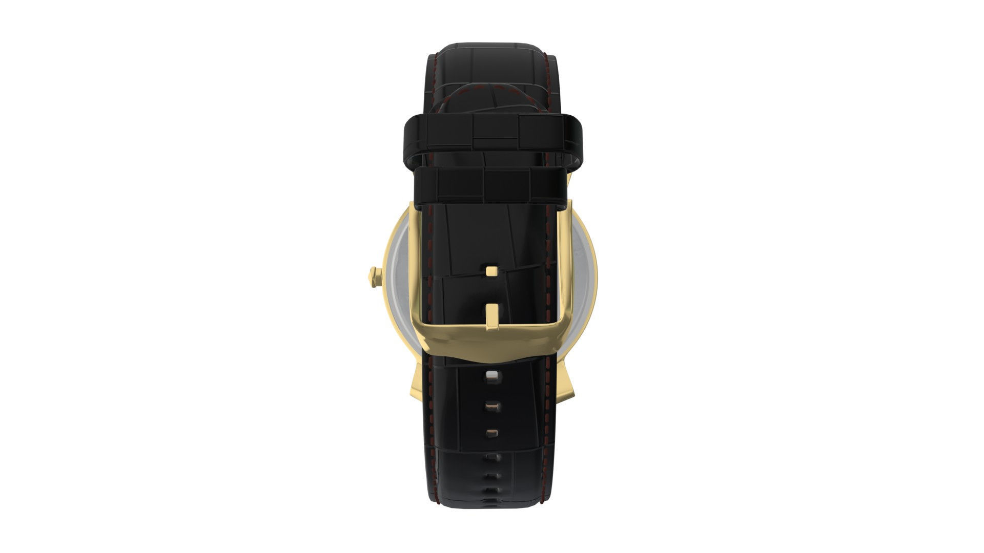 Titan Calligraphy by Nebula - 18 Karat Solid Gold Analog Watch1 Low-poly 3D model_2