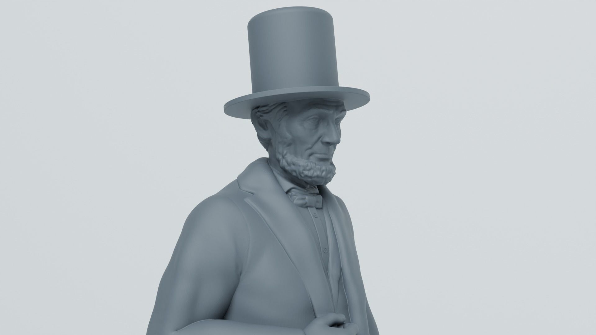 Abraham Lincoln 3D print model_2