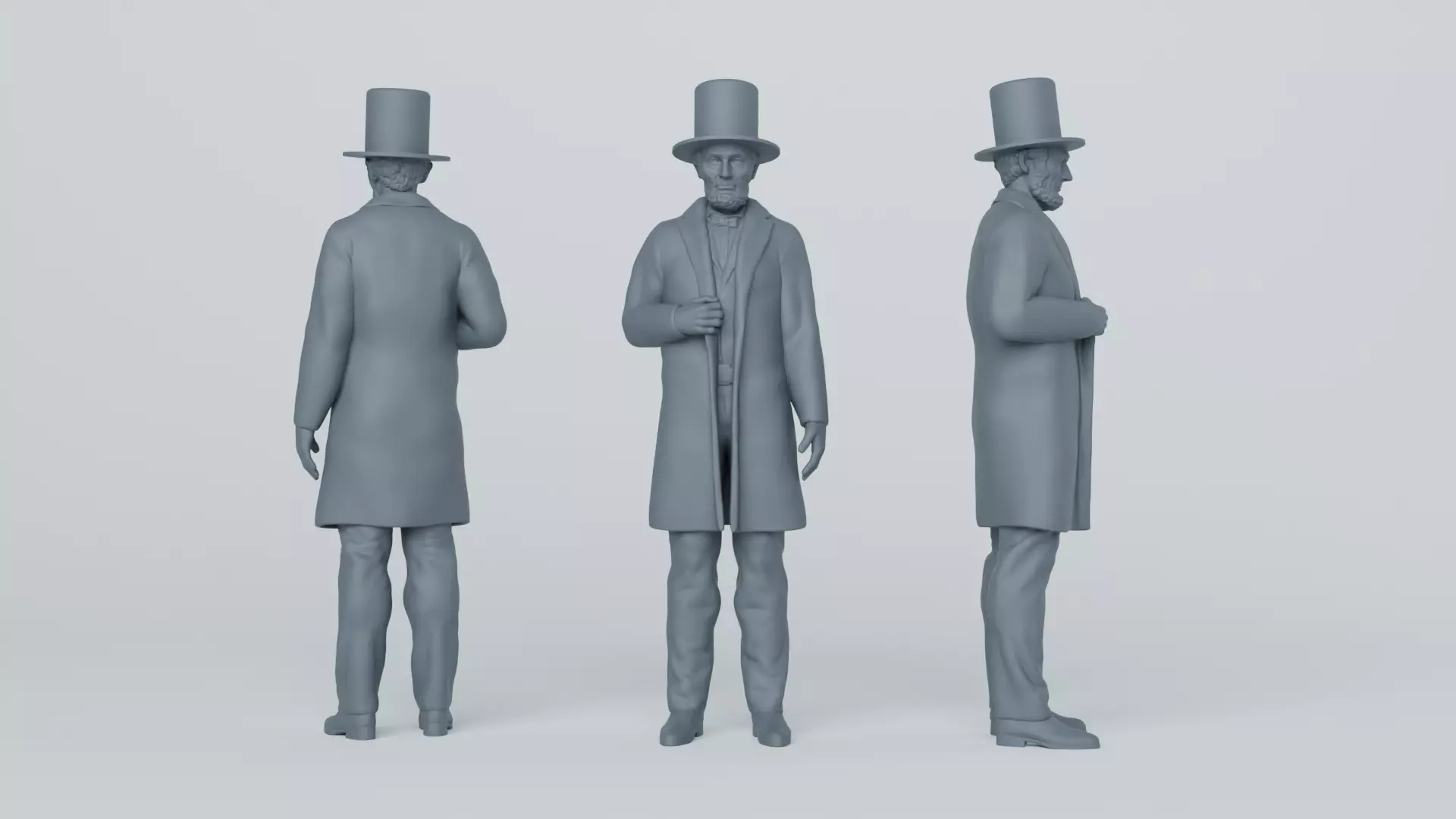Abraham Lincoln 3D print model_0