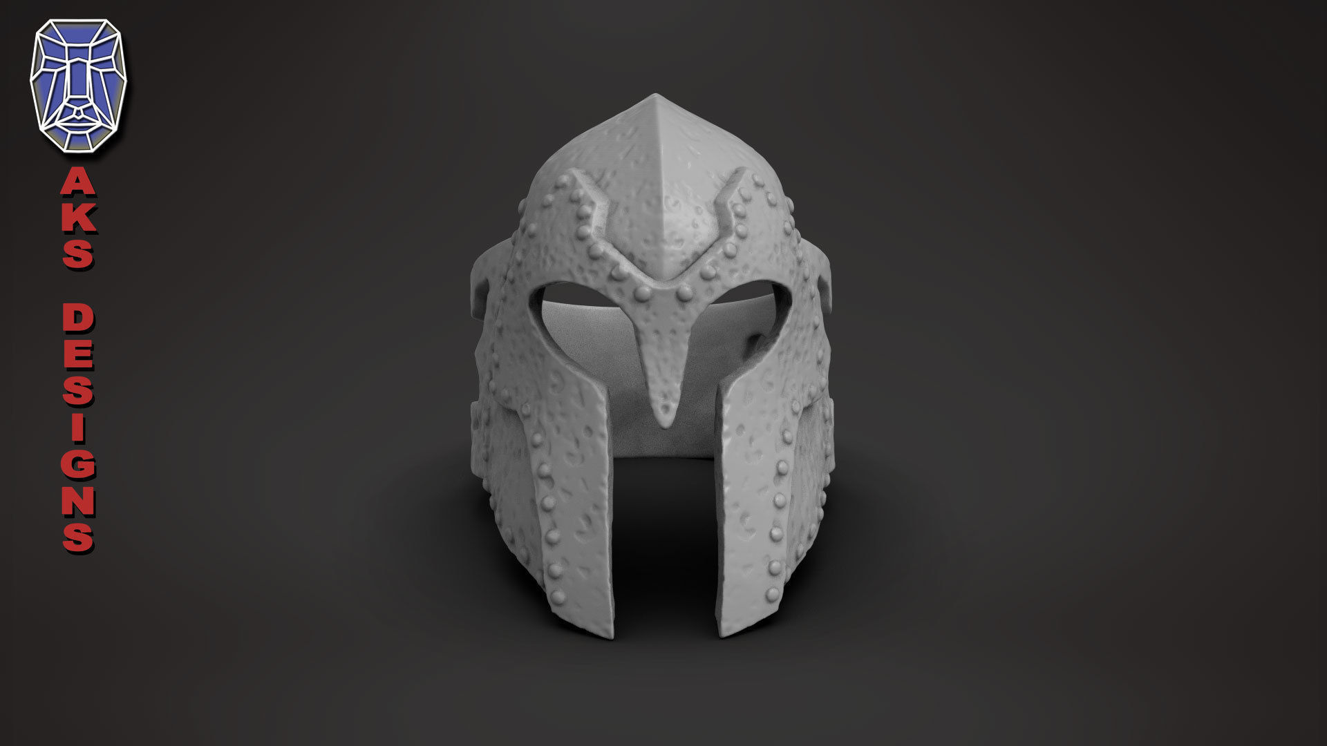 Ring jewelry Skyrim helmet v176  3D print model_18