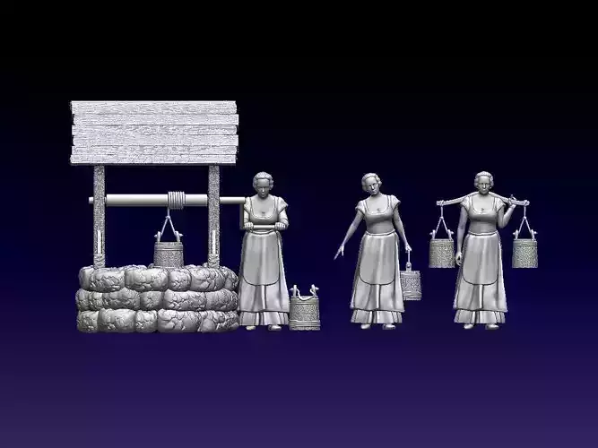 WELL AND WOMEN 3D print model