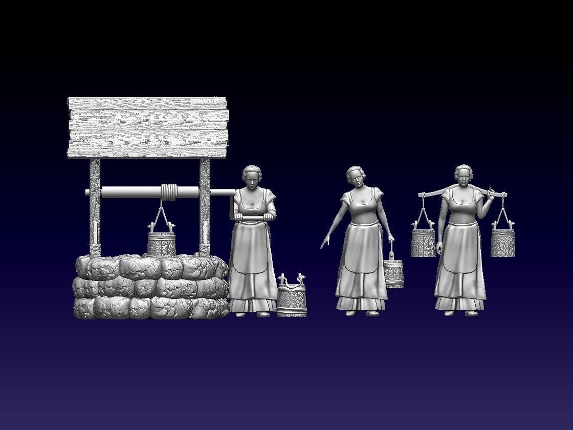 WELL AND WOMEN 3D print model_6